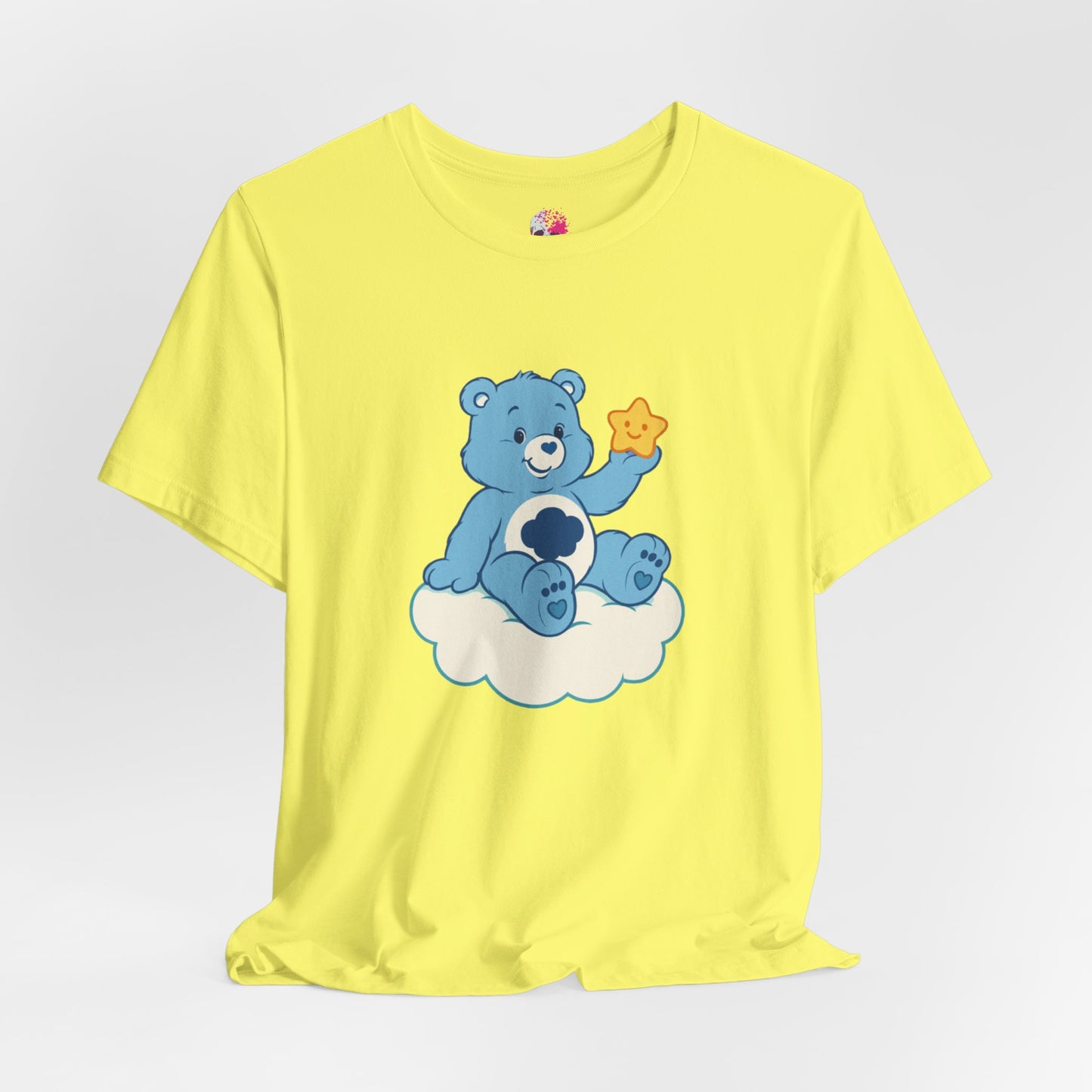 Cute Bear Cloud Tee, Adorable Graphic T-Shirt, Perfect Gift for Kids, Baby Shower, Birthday Party, Casual Wear