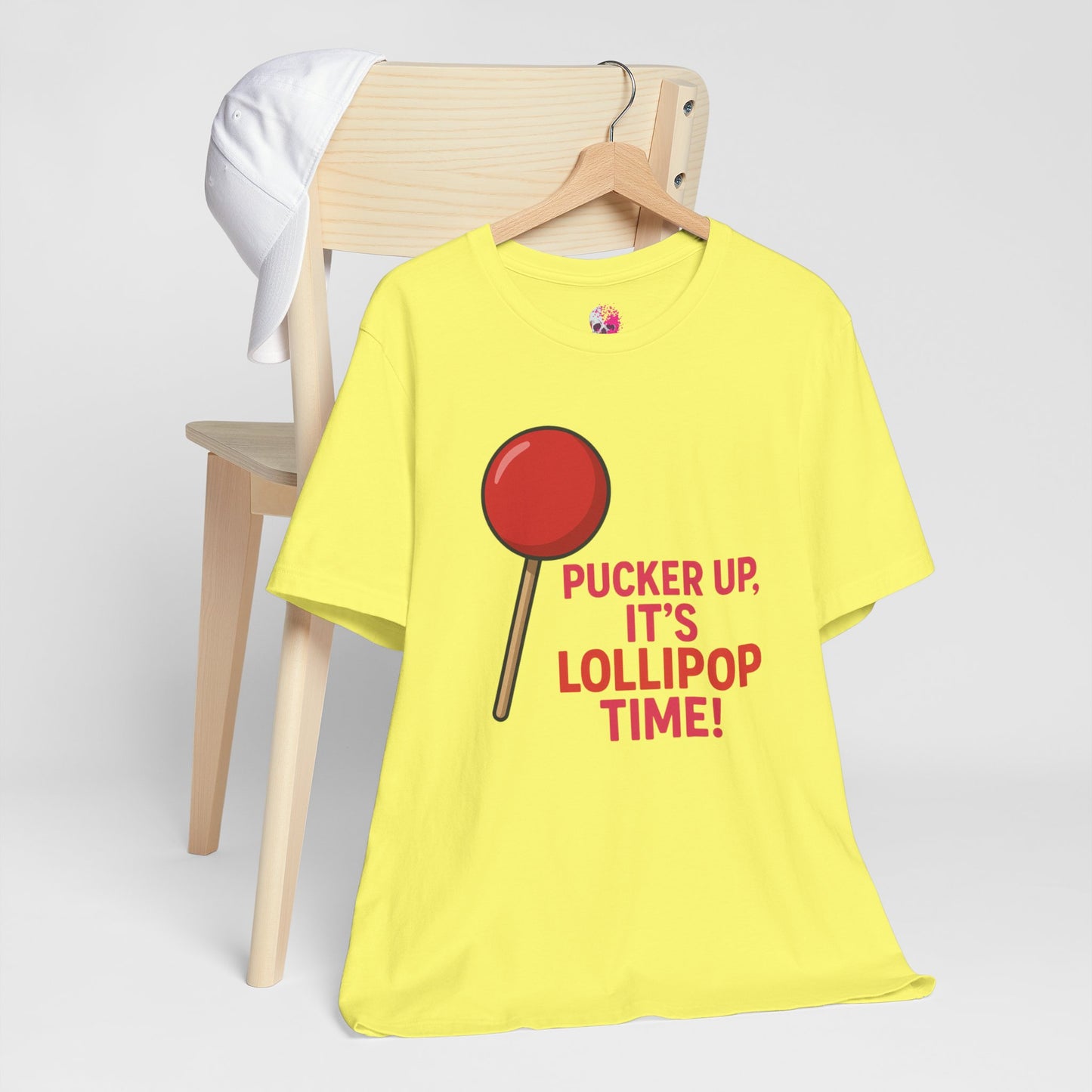 Lollipop Time Tee - Fun Unisex Shirt, Sweet Gift for Candy Lovers, Cute Holiday Apparel, Birthday, Summer Vibes