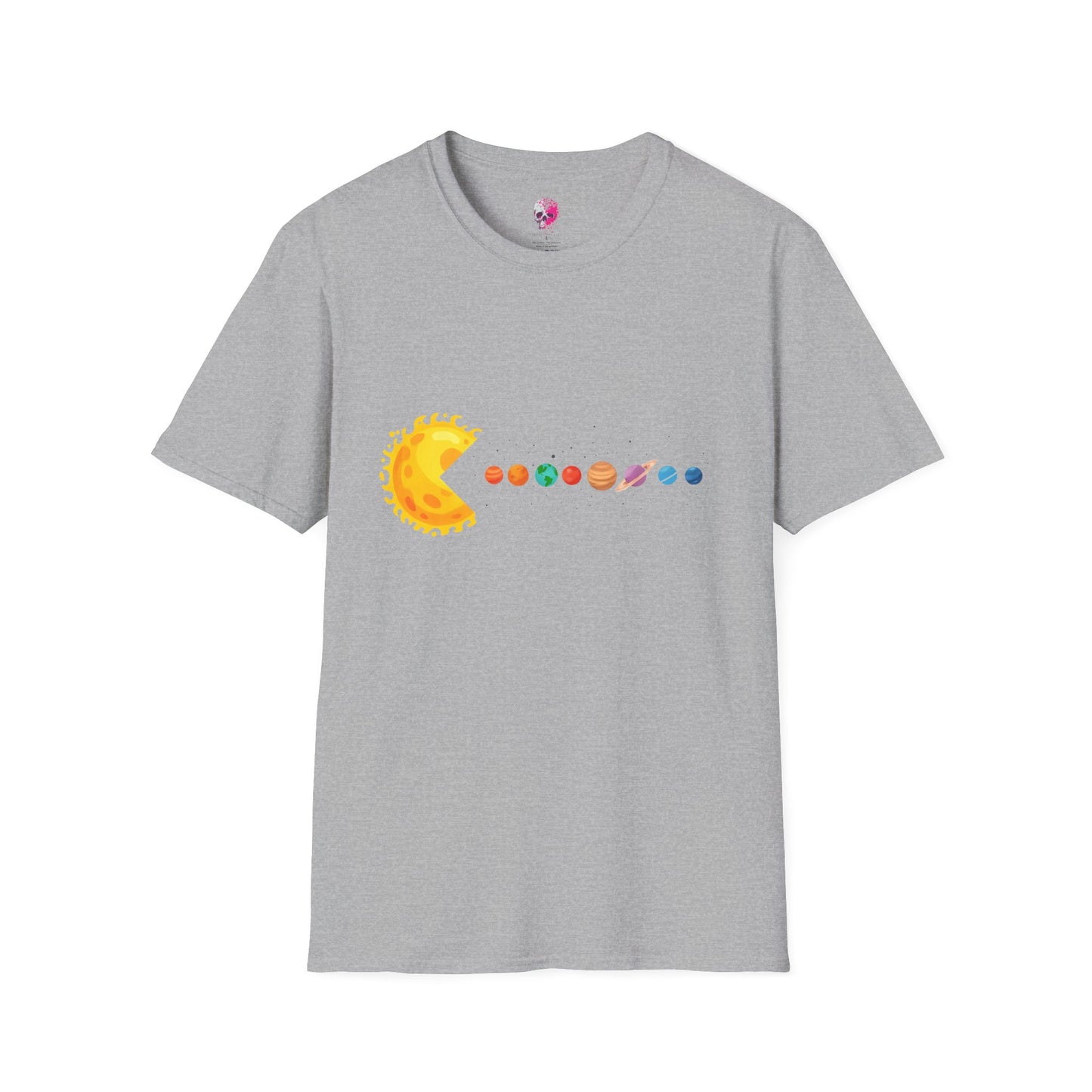 Sunny Universe Graphic T-Shirt, Unisex Softstyle Tee, Cosmic Art Shirt, Gift for Space Lovers, Fun Astrological Tee, Casual Everyday Wear