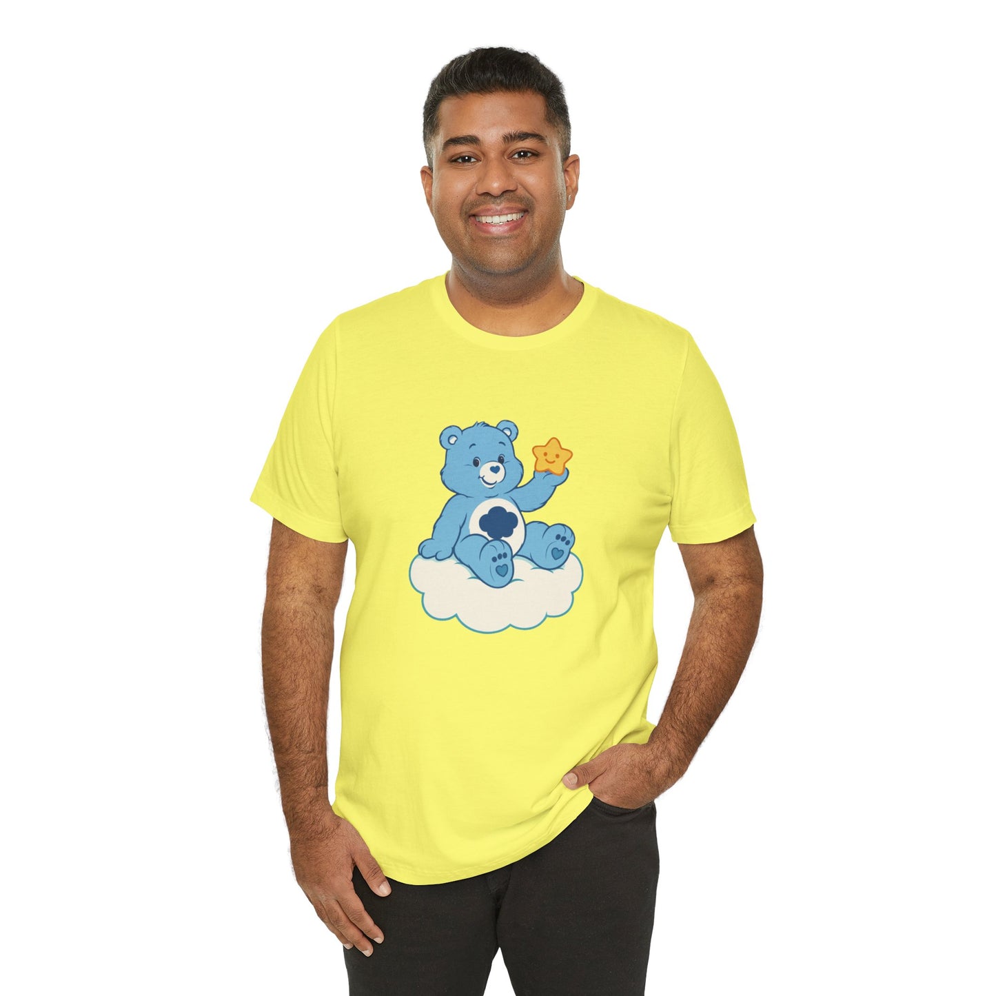 Cute Bear Cloud Tee, Adorable Graphic T-Shirt, Perfect Gift for Kids, Baby Shower, Birthday Party, Casual Wear
