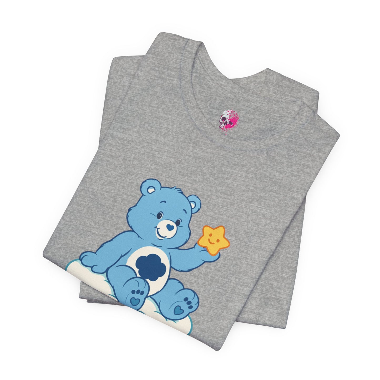 Cute Bear Cloud Tee, Adorable Graphic T-Shirt, Perfect Gift for Kids, Baby Shower, Birthday Party, Casual Wear