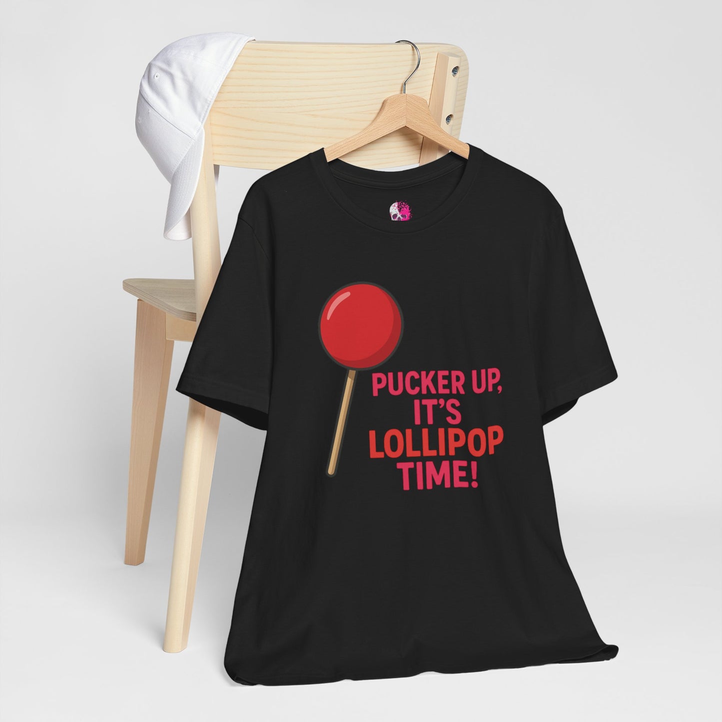 Lollipop Time Tee - Fun Unisex Shirt, Sweet Gift for Candy Lovers, Cute Holiday Apparel, Birthday, Summer Vibes