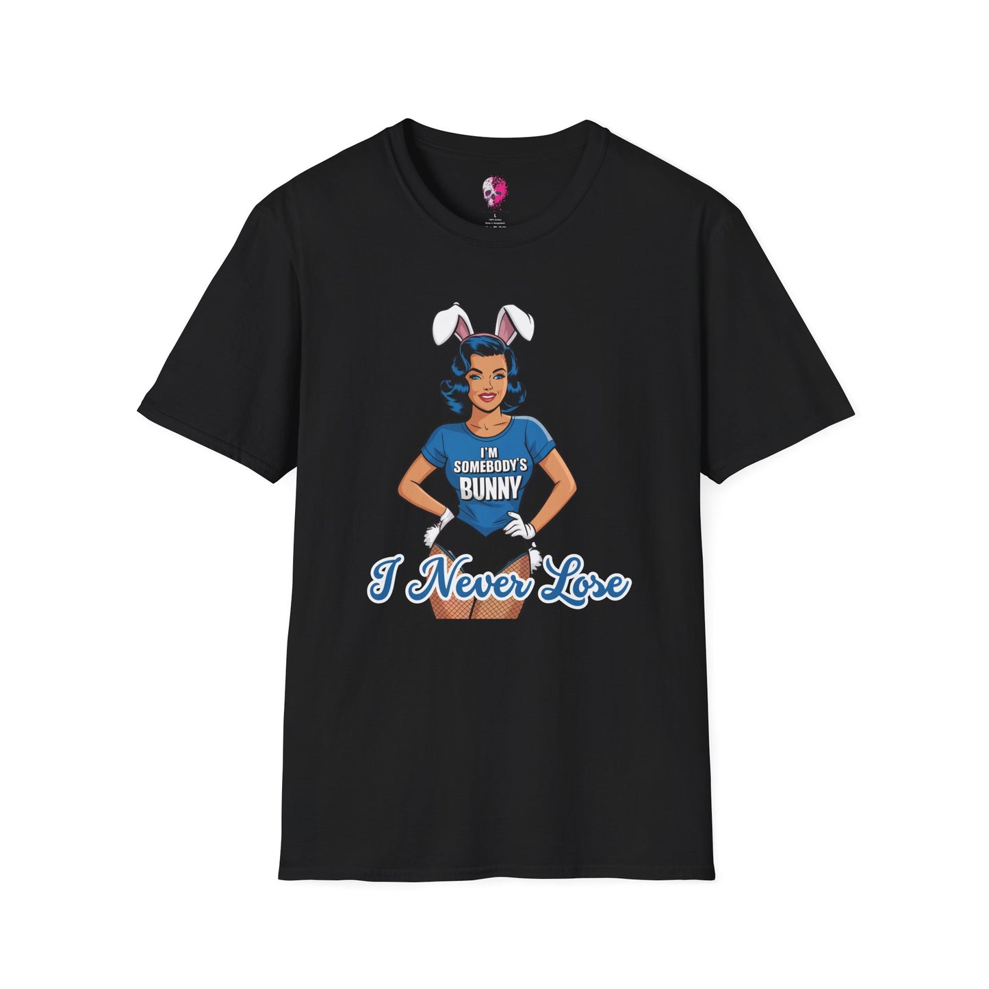 Unisex Graphic T-Shirt, Playful Bunny Design, Casual Wear, Gift for Friends, Fun Birthday Party Shirt, Spring Festival Apparel