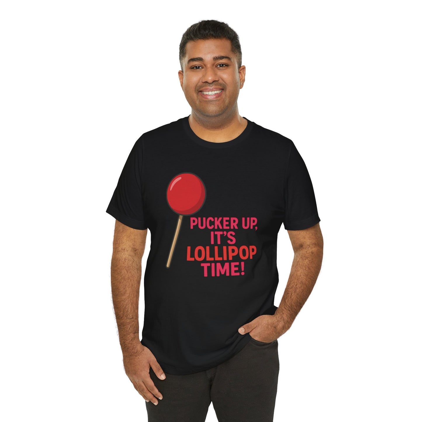 Lollipop Time Tee - Fun Unisex Shirt, Sweet Gift for Candy Lovers, Cute Holiday Apparel, Birthday, Summer Vibes