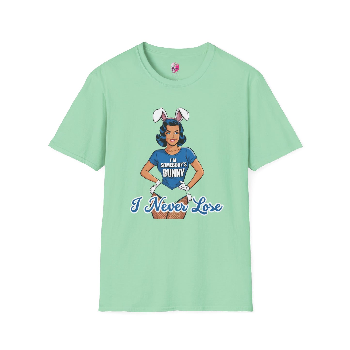Unisex Graphic T-Shirt, Playful Bunny Design, Casual Wear, Gift for Friends, Fun Birthday Party Shirt, Spring Festival Apparel