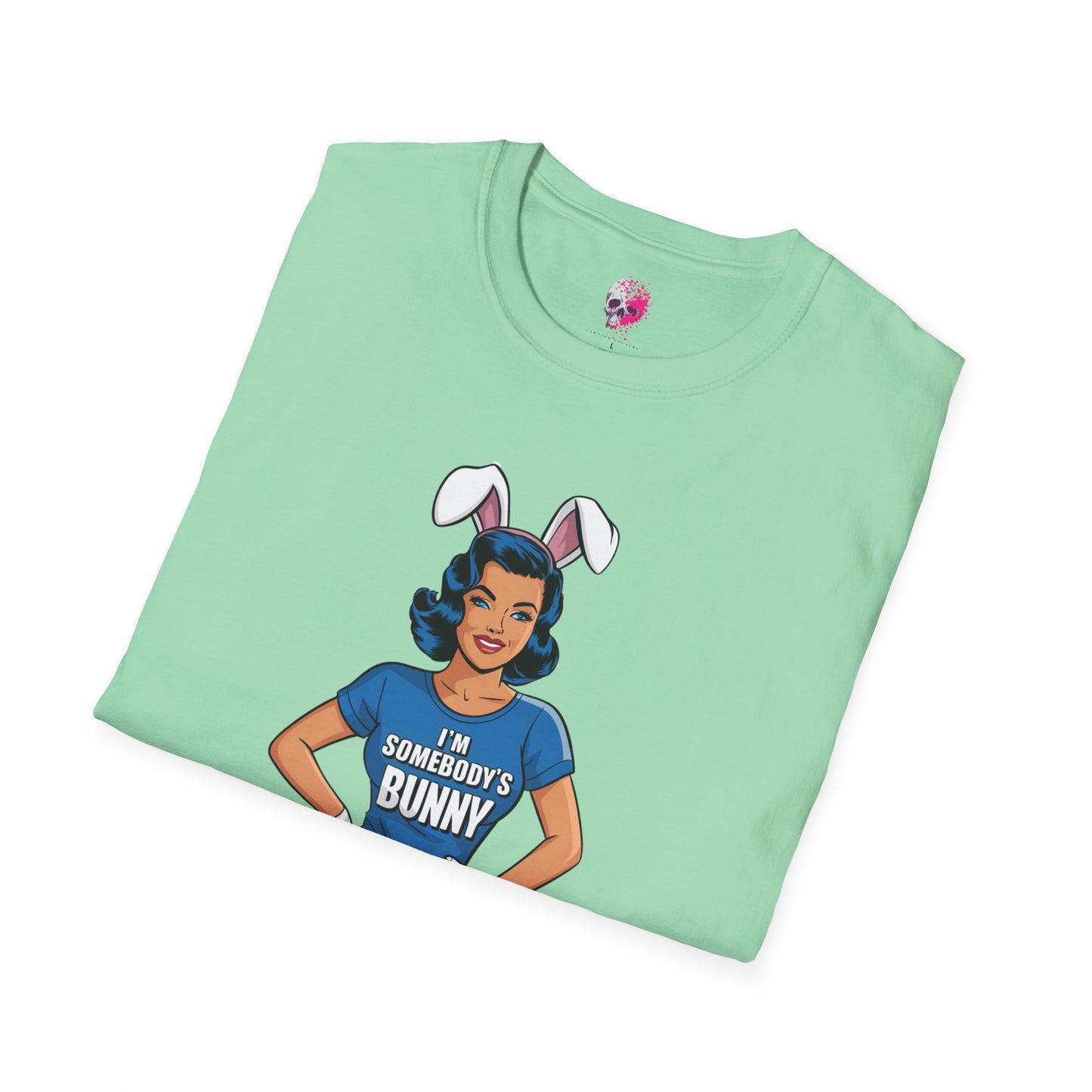 Unisex Graphic T-Shirt, Playful Bunny Design, Casual Wear, Gift for Friends, Fun Birthday Party Shirt, Spring Festival Apparel