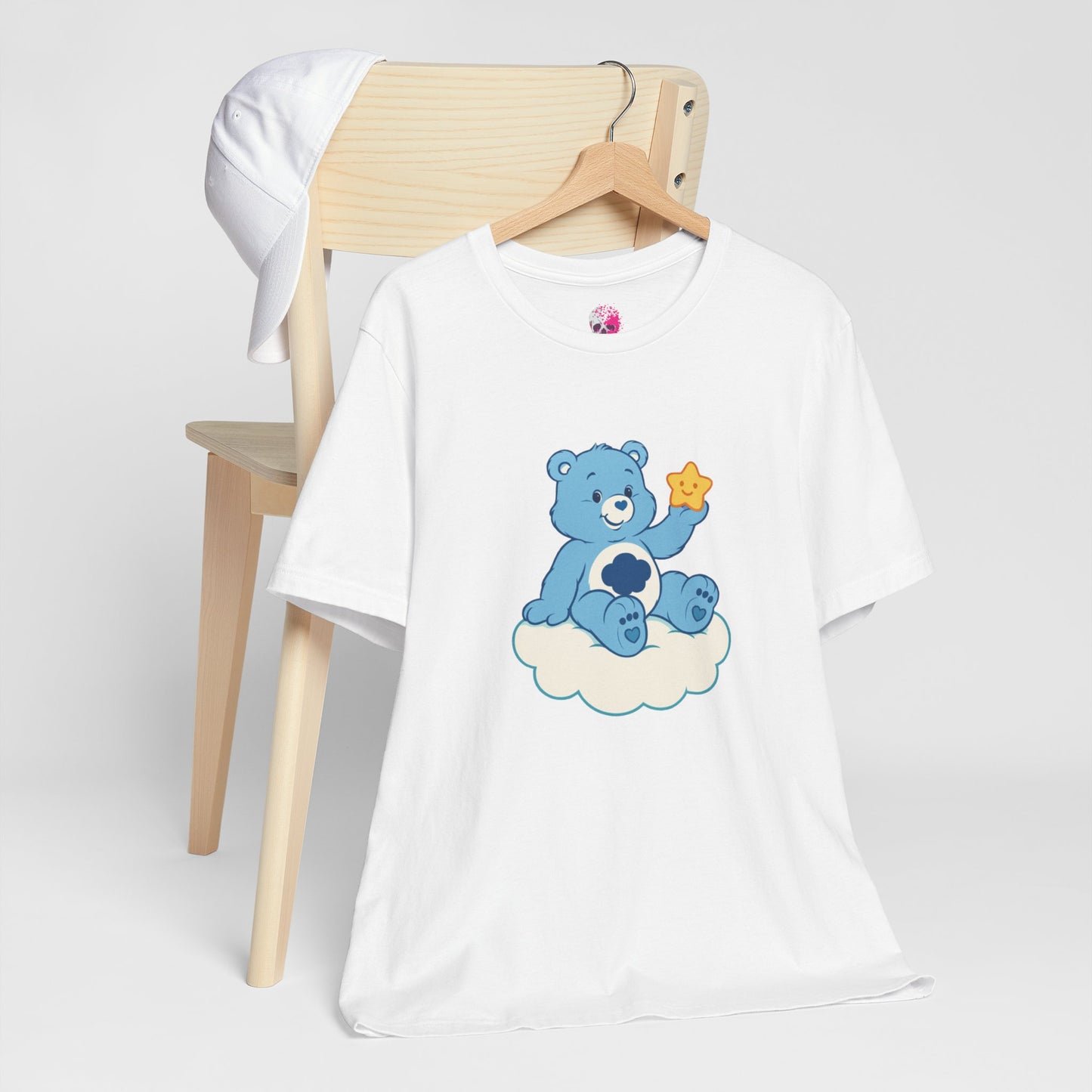 Cute Bear Cloud Tee, Adorable Graphic T-Shirt, Perfect Gift for Kids, Baby Shower, Birthday Party, Casual Wear