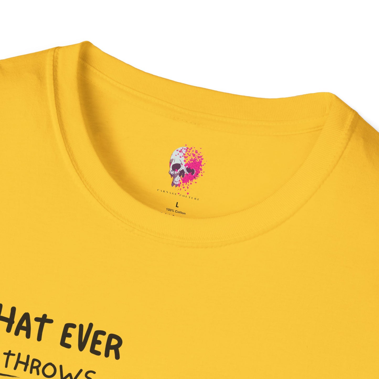 Funny Duck Quote Unisex T-Shirt | Life Throws at You | Gift for Friends, Humor Tee, Casual Wear, Birthday Gift, Animal Lover