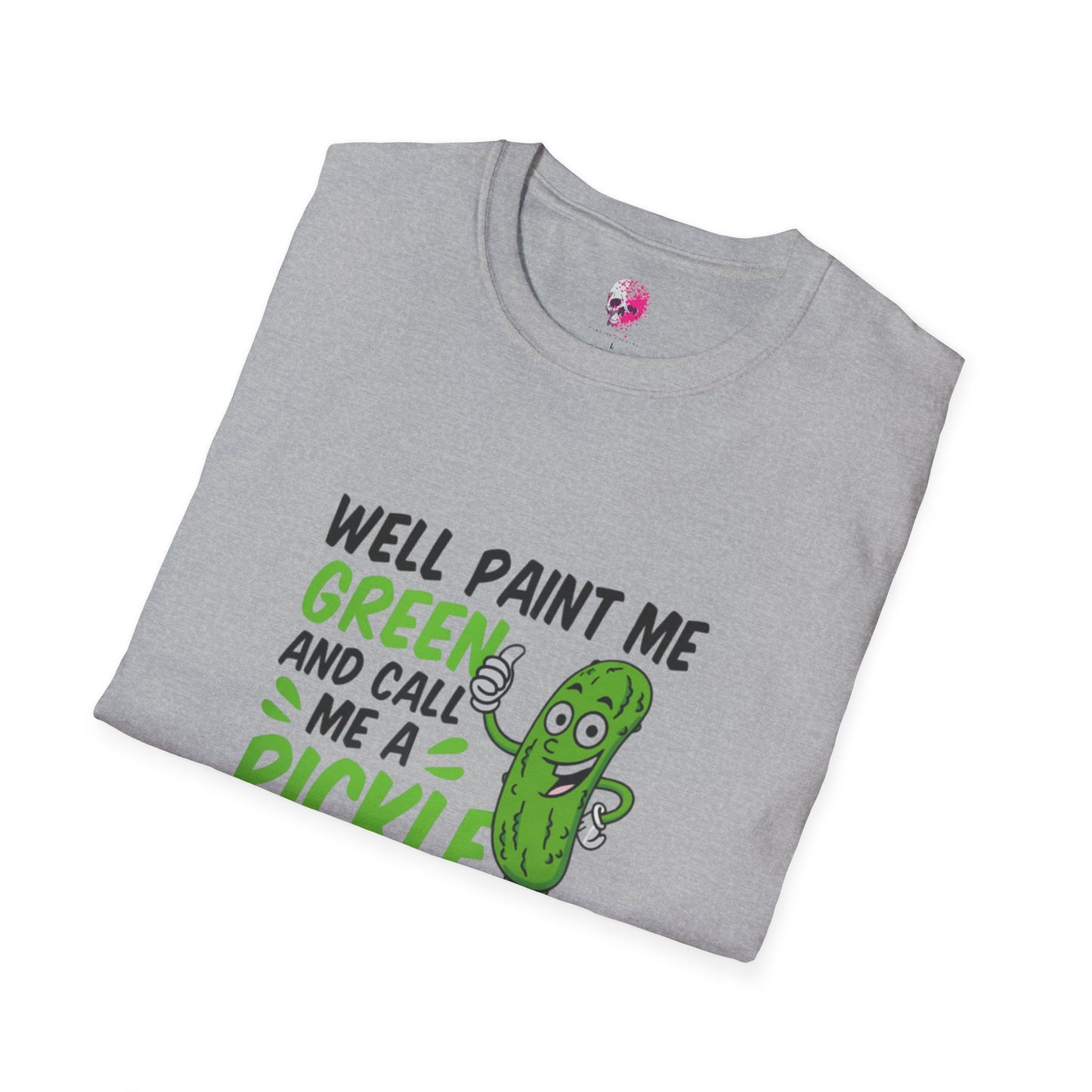 Funny Pickle T-Shirt, Humorous Cotton Tee, Gift for Friends, Casual Wear, Unisex Graphic Shirt, Party or Everyday Style