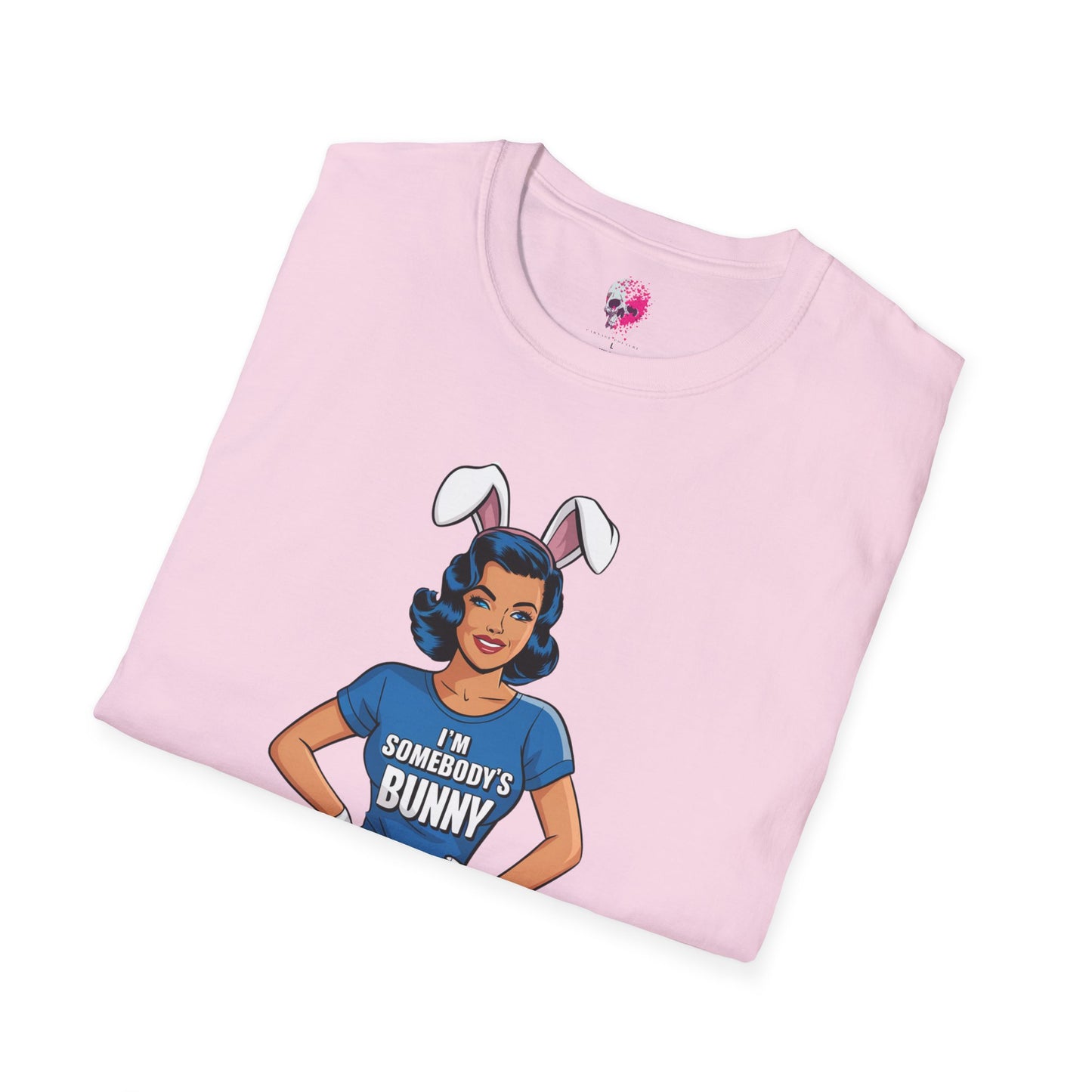 Unisex Graphic T-Shirt, Playful Bunny Design, Casual Wear, Gift for Friends, Fun Birthday Party Shirt, Spring Festival Apparel