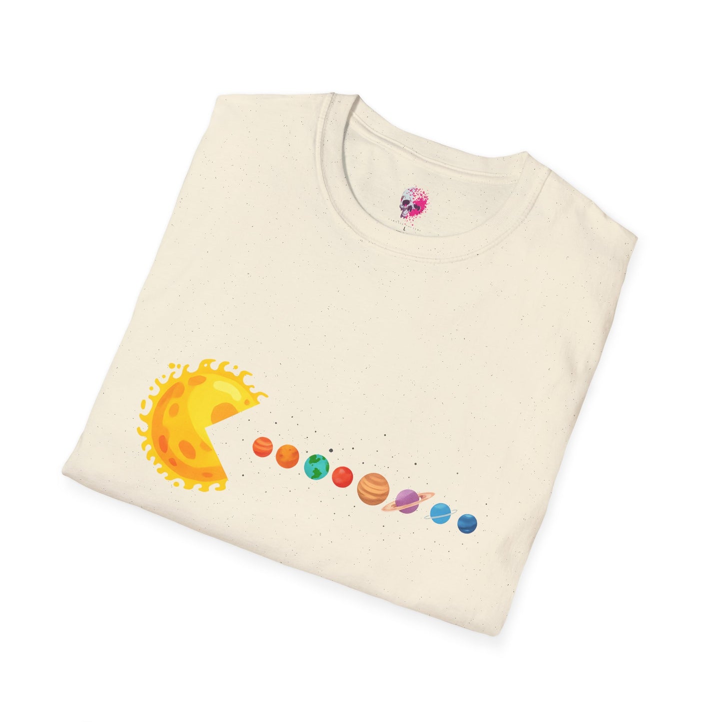 Sunny Universe Graphic T-Shirt, Unisex Softstyle Tee, Cosmic Art Shirt, Gift for Space Lovers, Fun Astrological Tee, Casual Everyday Wear