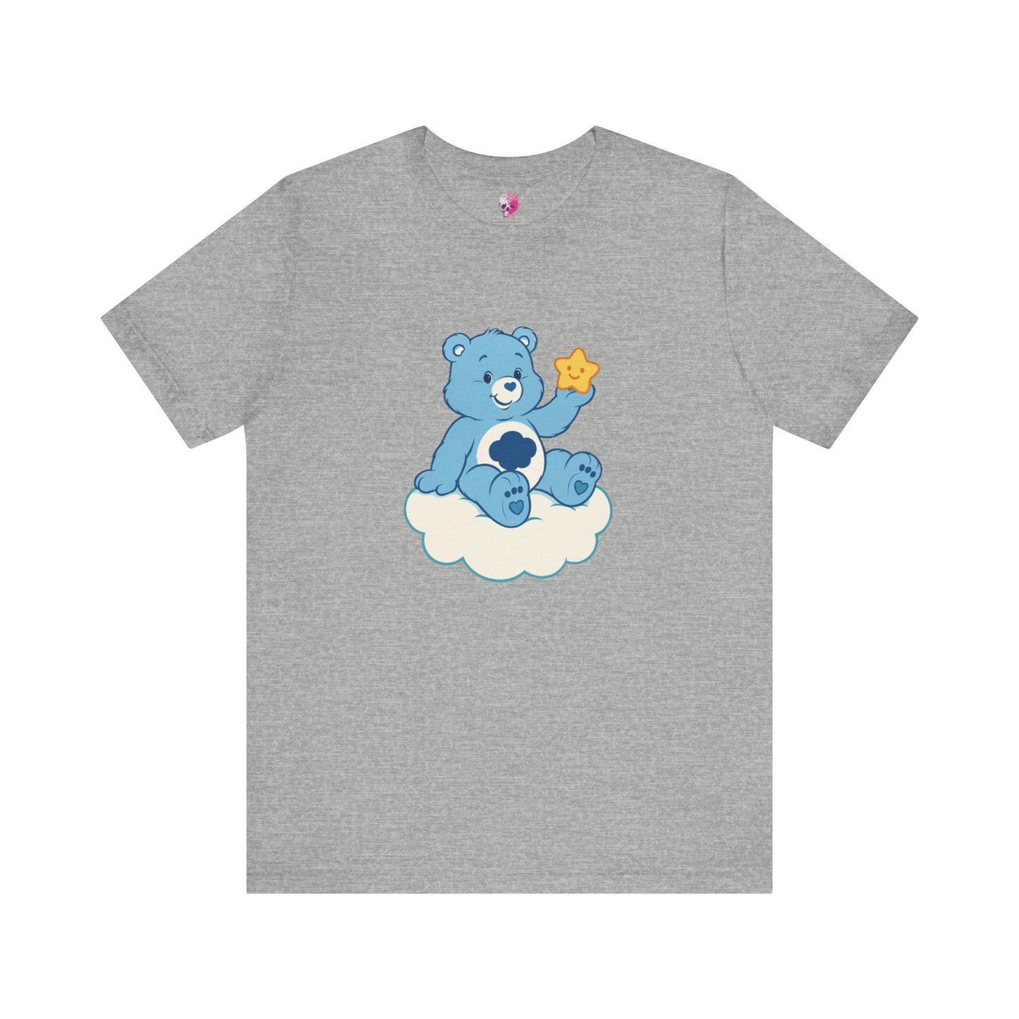 Cute Bear Cloud Tee, Adorable Graphic T-Shirt, Perfect Gift for Kids, Baby Shower, Birthday Party, Casual Wear