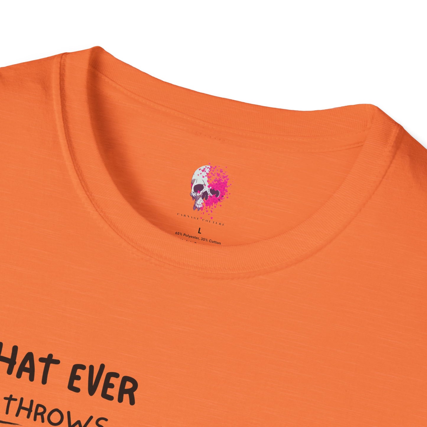 Funny Duck Quote Unisex T-Shirt | Life Throws at You | Gift for Friends, Humor Tee, Casual Wear, Birthday Gift, Animal Lover