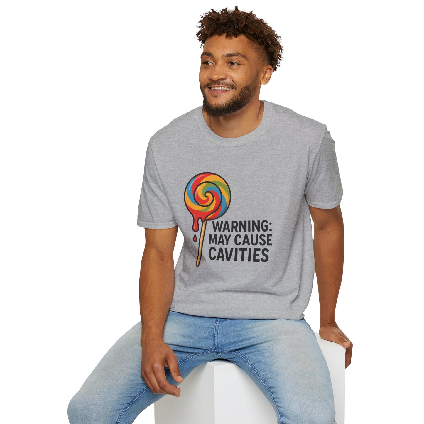 Sweet Tooth Warning T-Shirt, Funny Candy Tee, Gifts for Candy Lovers, Birthday Shirt, Casual Wear, Holiday Apparel