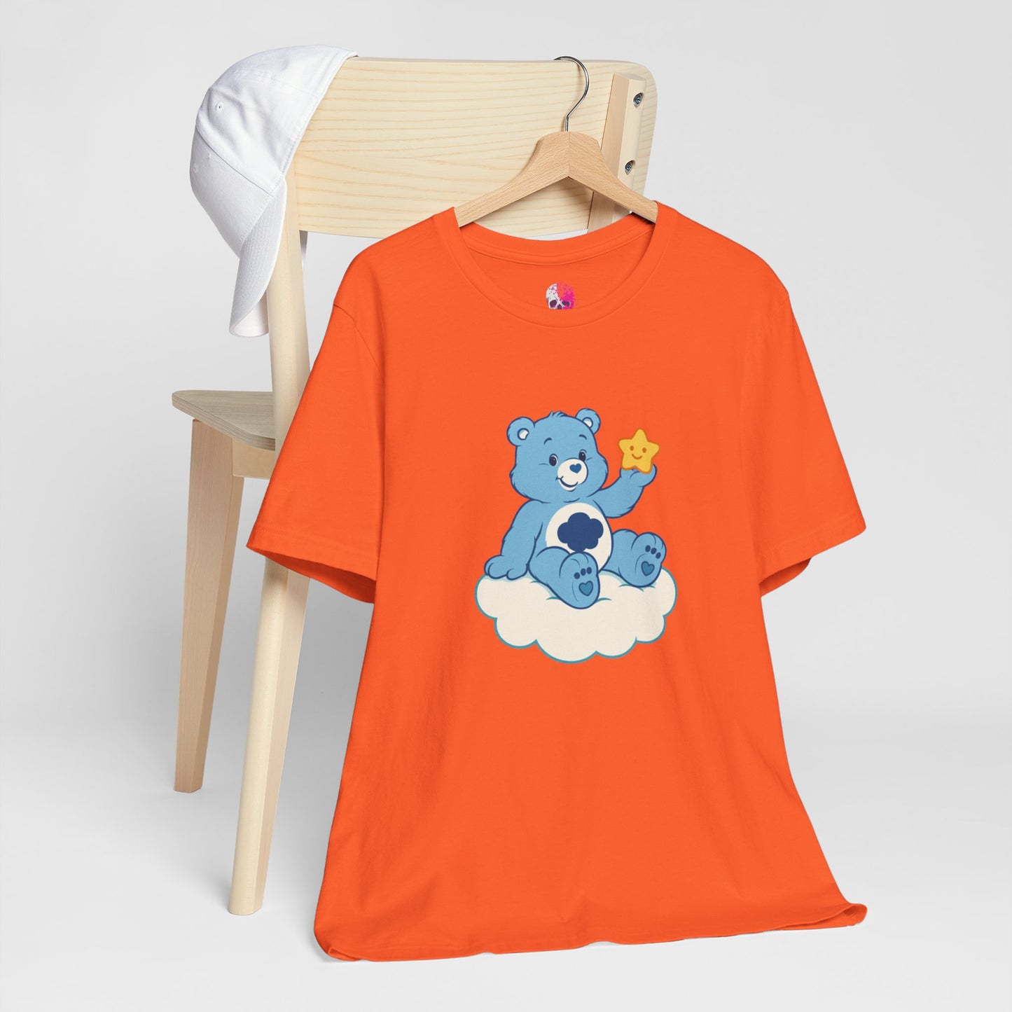 Cute Bear Cloud Tee, Adorable Graphic T-Shirt, Perfect Gift for Kids, Baby Shower, Birthday Party, Casual Wear