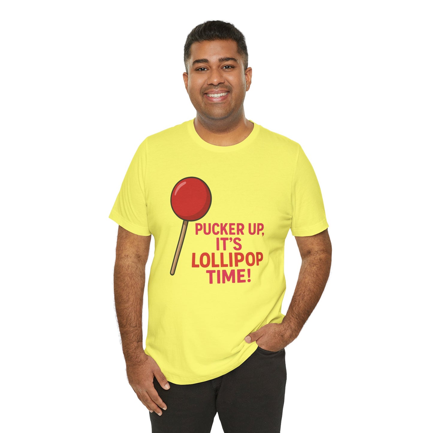 Lollipop Time Tee - Fun Unisex Shirt, Sweet Gift for Candy Lovers, Cute Holiday Apparel, Birthday, Summer Vibes