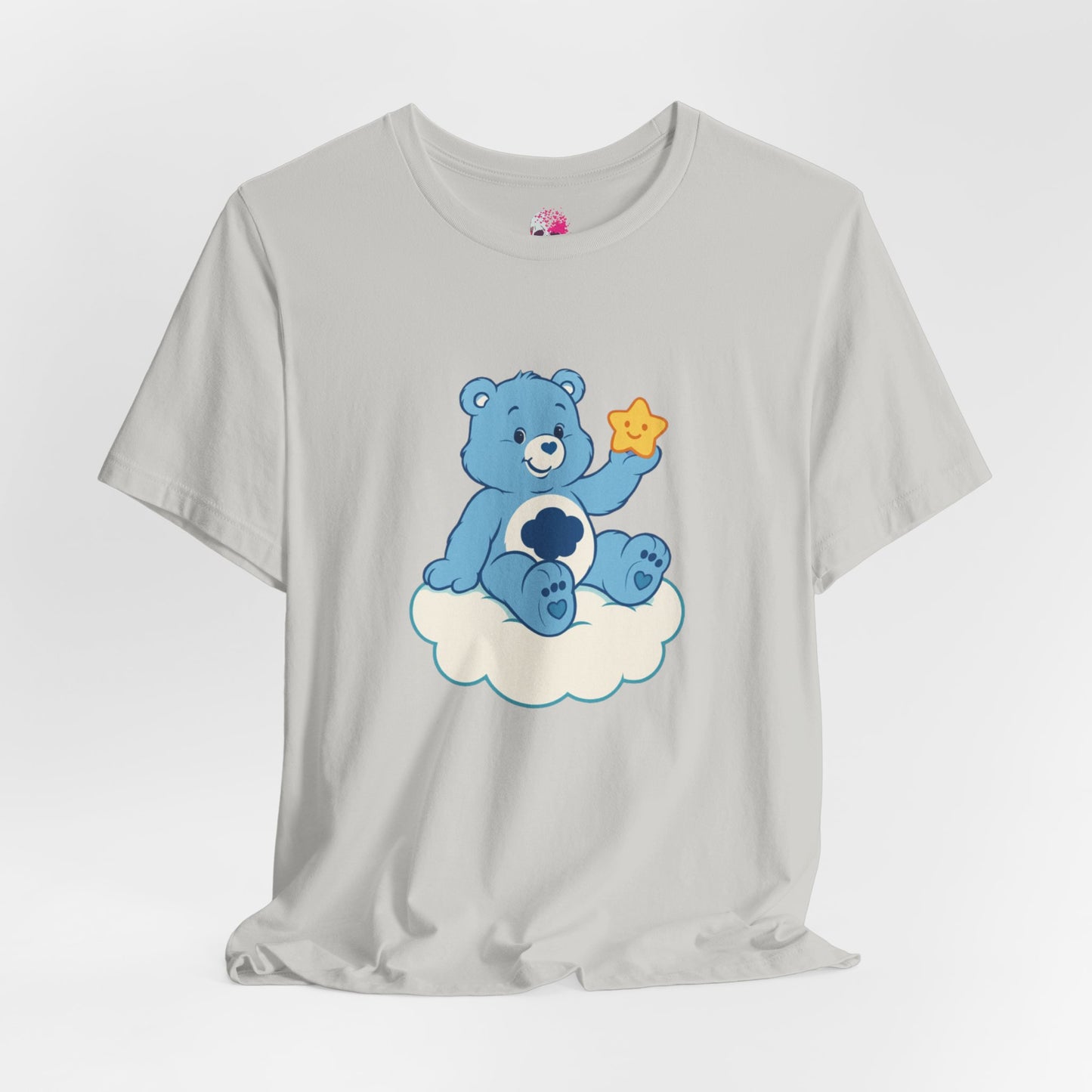 Cute Bear Cloud Tee, Adorable Graphic T-Shirt, Perfect Gift for Kids, Baby Shower, Birthday Party, Casual Wear
