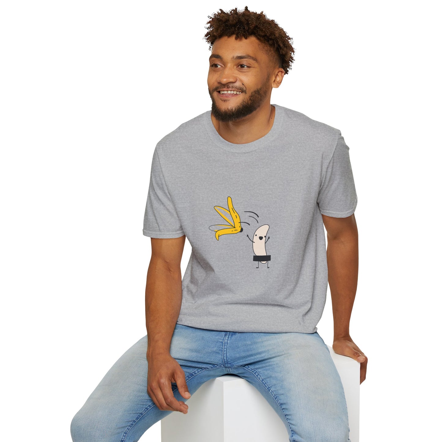 Whimsical Banana T-Shirt, Fun Gift, Unisex Tee, Cute Graphic Tee, Casual Wear, Summer Style, Playful Outfit