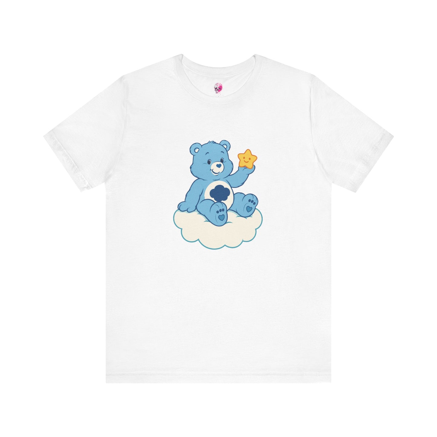 Cute Bear Cloud Tee, Adorable Graphic T-Shirt, Perfect Gift for Kids, Baby Shower, Birthday Party, Casual Wear