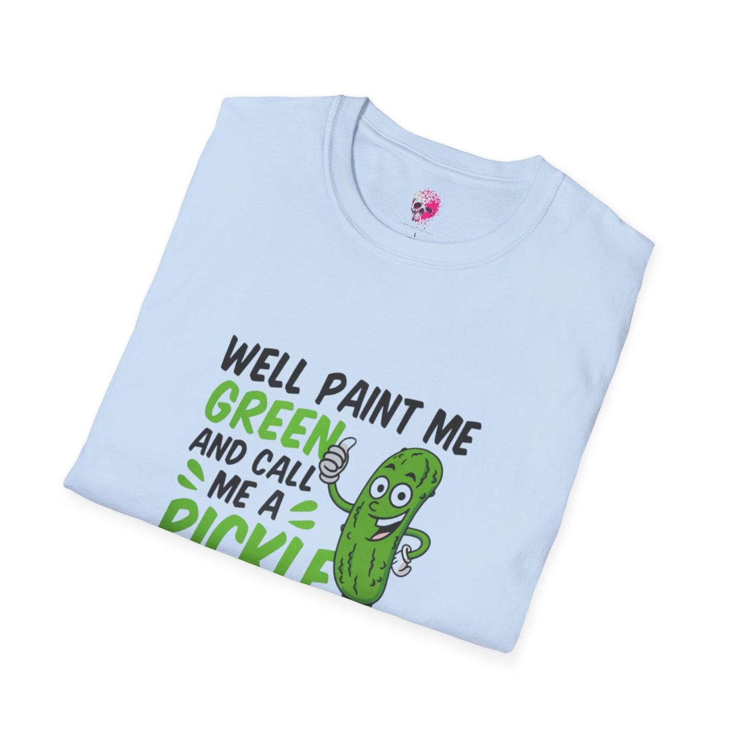 Funny Pickle T-Shirt, Humorous Cotton Tee, Gift for Friends, Casual Wear, Unisex Graphic Shirt, Party or Everyday Style