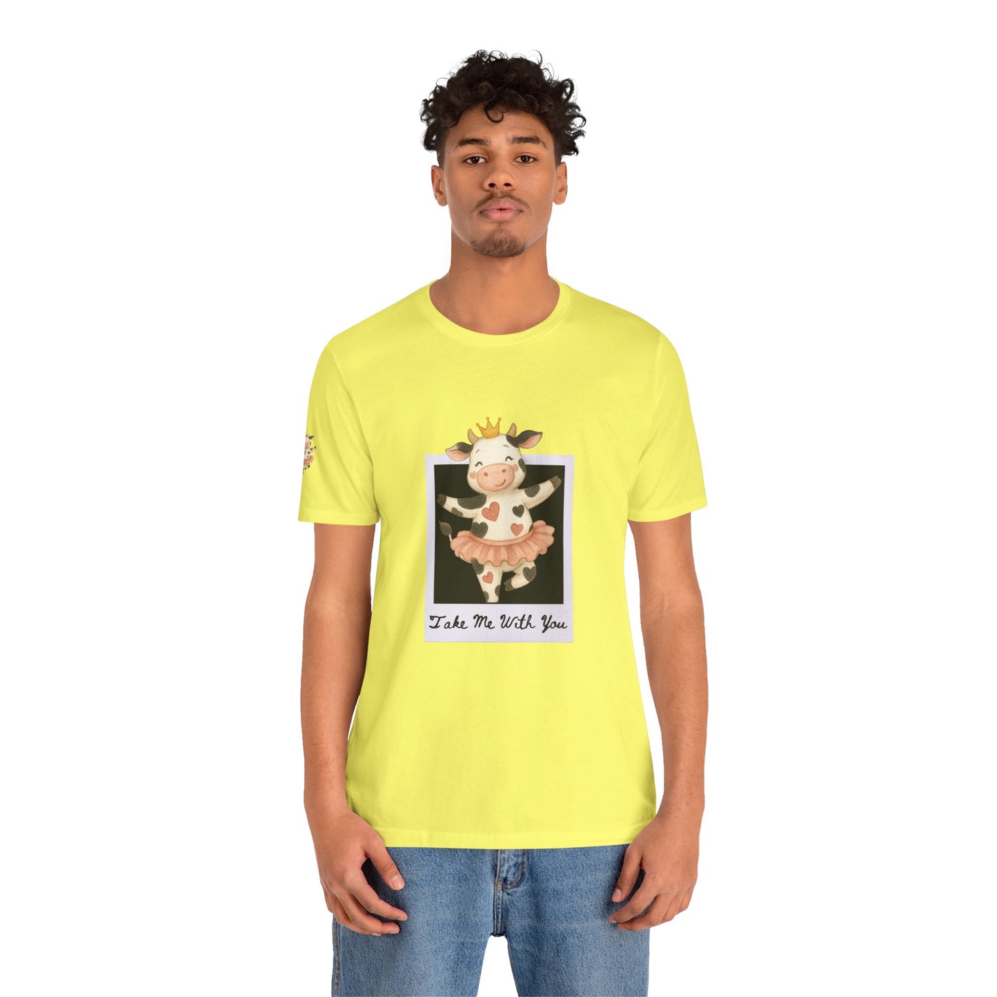 Cow Princess Short Sleeve Tee, Cute Animal Shirt, Farm Life Apparel, Gift for Her, Cow Lover Tee, Quirky Fashion, Birthday Gift