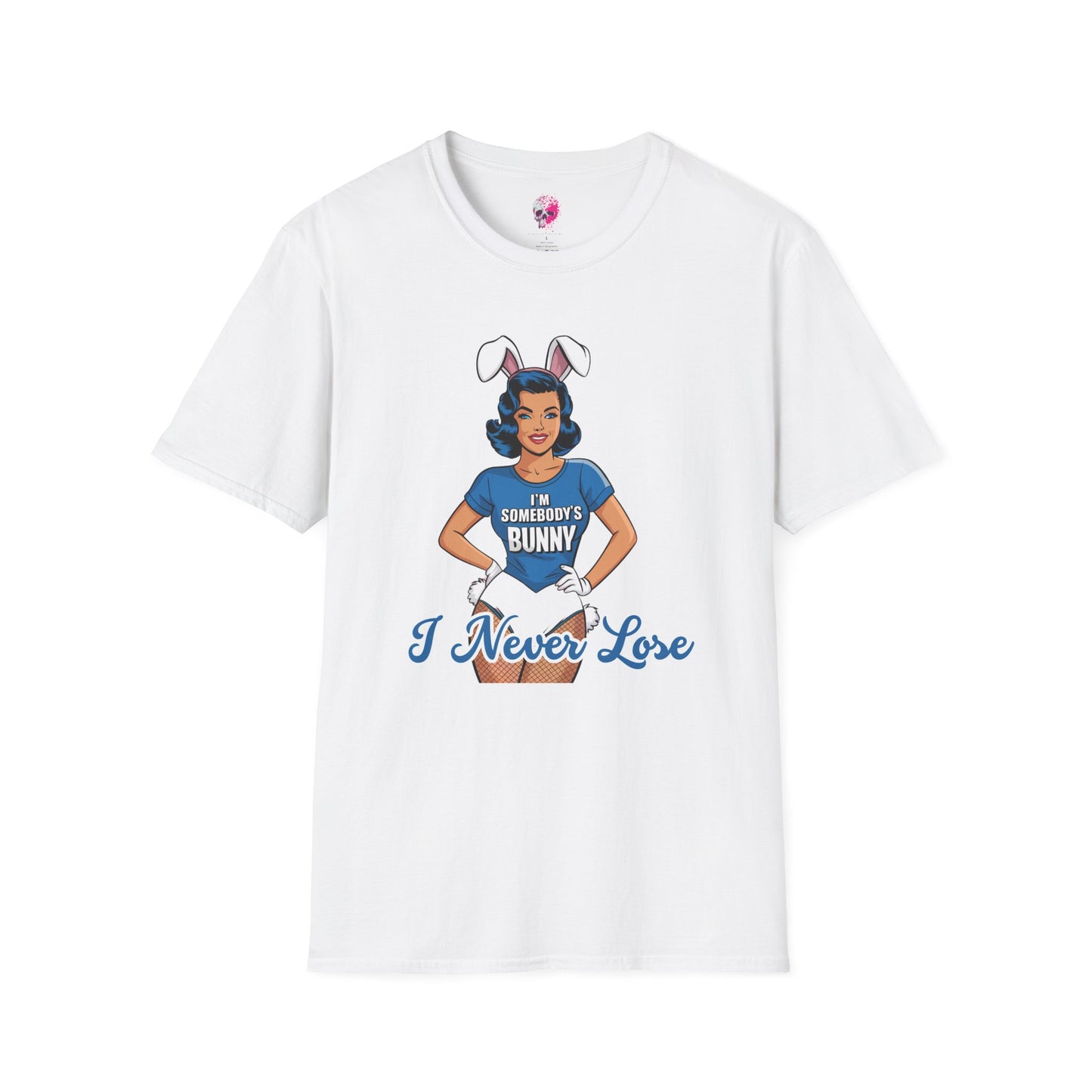 Unisex Graphic T-Shirt, Playful Bunny Design, Casual Wear, Gift for Friends, Fun Birthday Party Shirt, Spring Festival Apparel