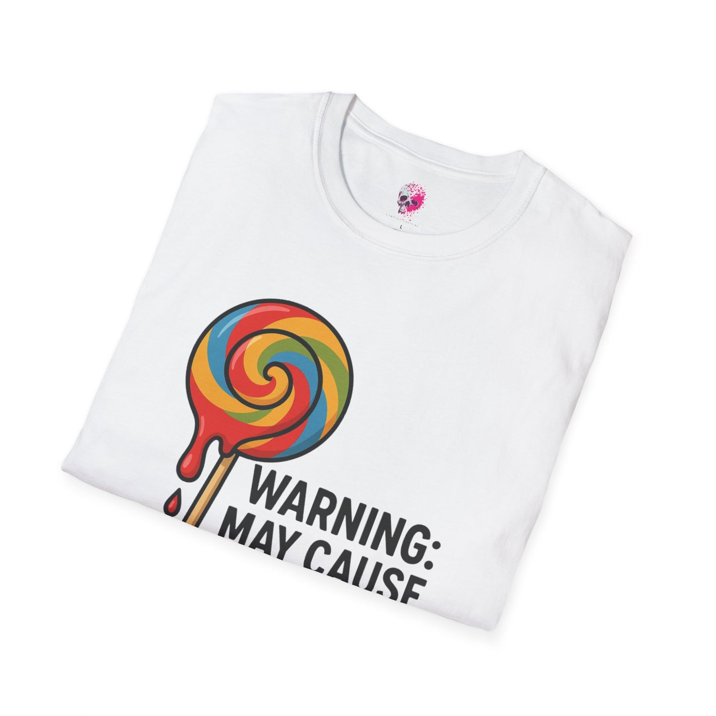 Sweet Tooth Warning T-Shirt, Funny Candy Tee, Gifts for Candy Lovers, Birthday Shirt, Casual Wear, Holiday Apparel