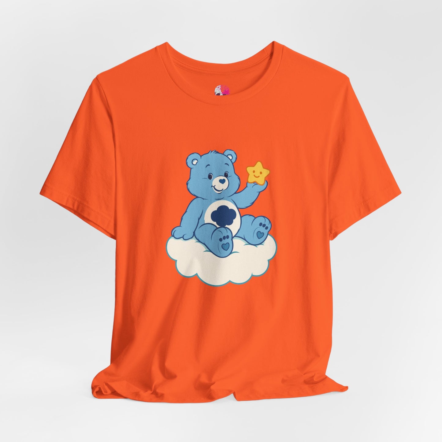 Cute Bear Cloud Tee, Adorable Graphic T-Shirt, Perfect Gift for Kids, Baby Shower, Birthday Party, Casual Wear
