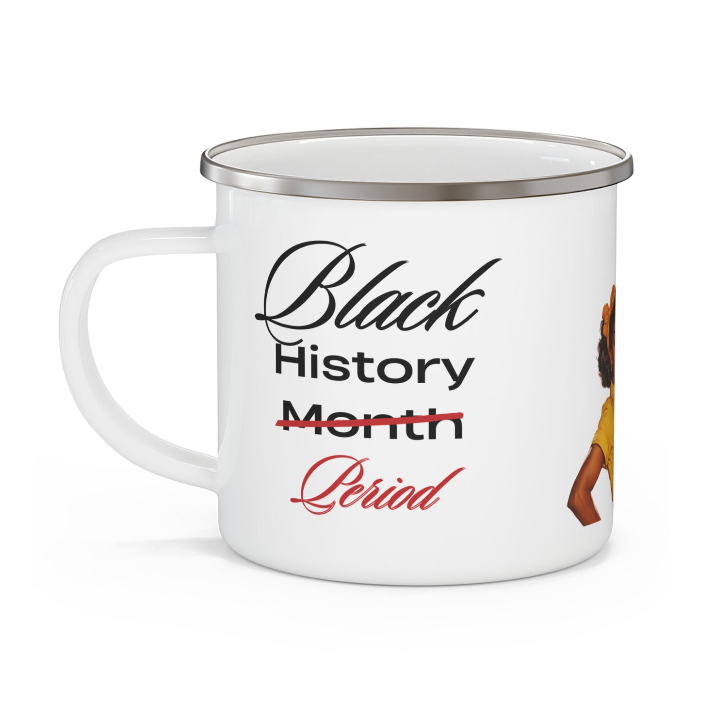 Black History Month Enamel Camping Mug - Celebrate & Inspire