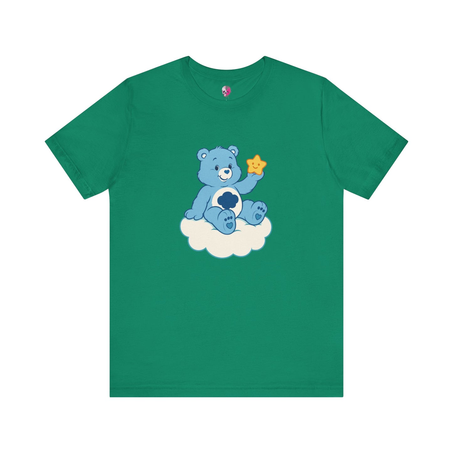 Cute Bear Cloud Tee, Adorable Graphic T-Shirt, Perfect Gift for Kids, Baby Shower, Birthday Party, Casual Wear
