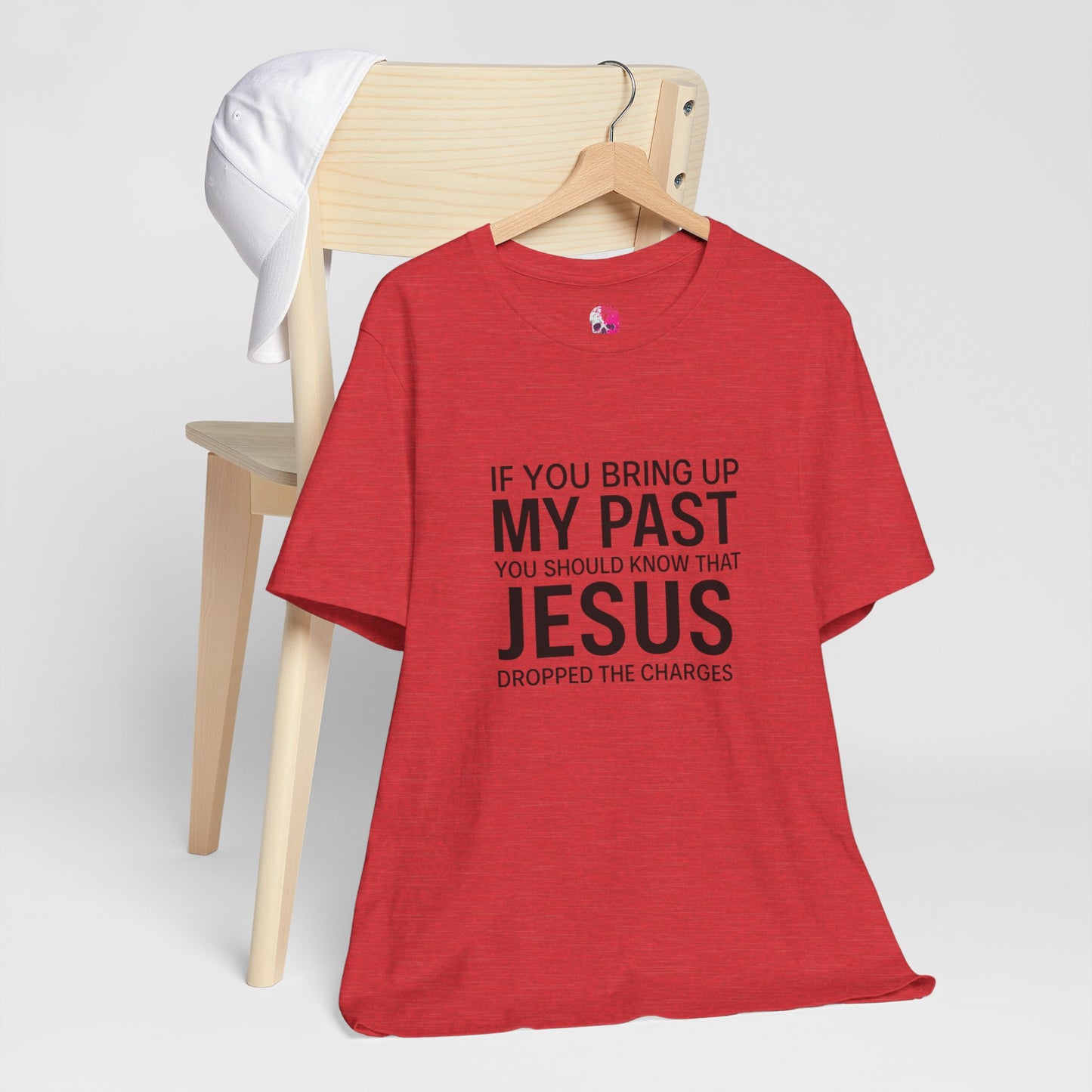 Jesus Dropped the Charges Tee, Faith-Based T-Shirt, Christian Gift, Inspirational Apparel, Religious Humor Top, Unisex Graphic Shirt