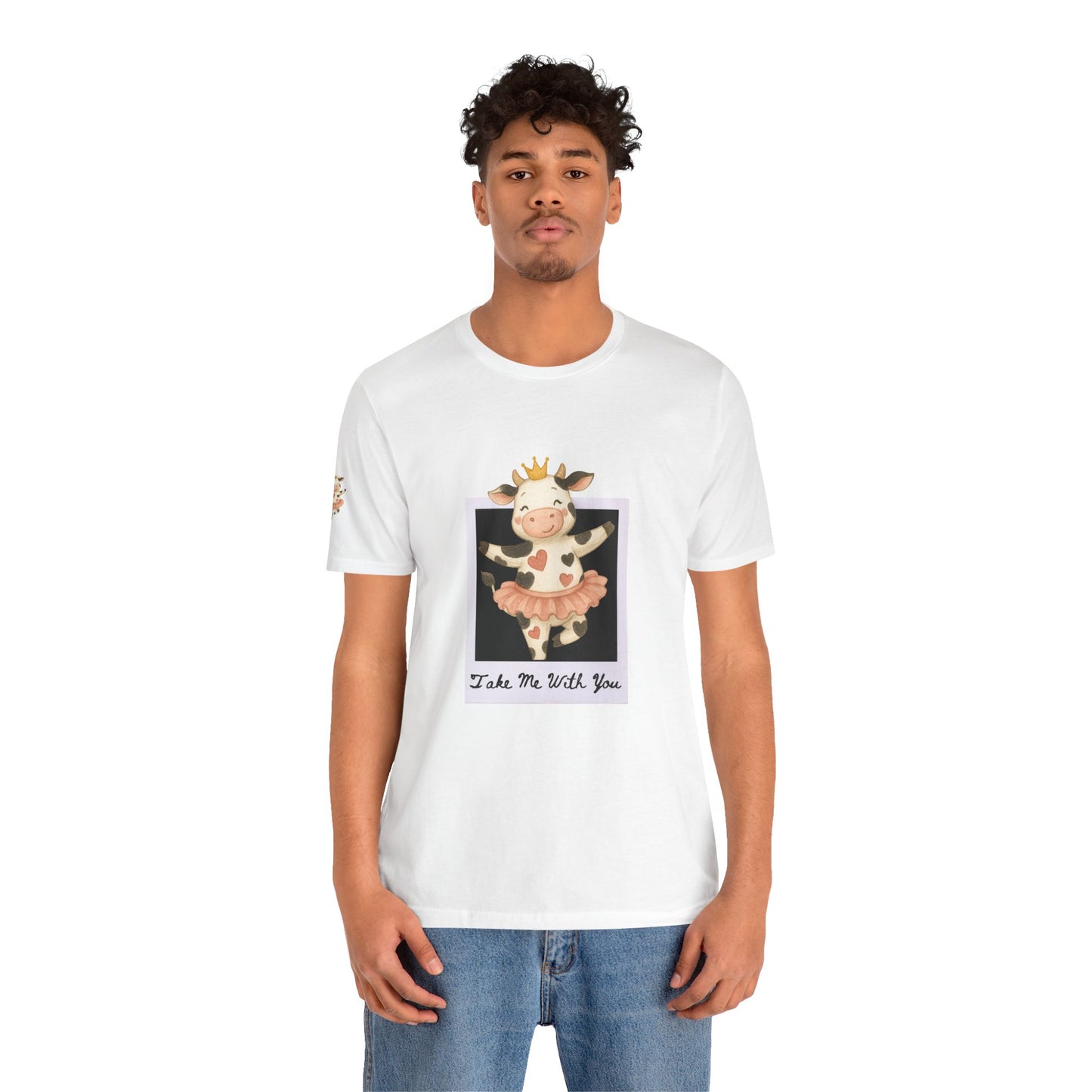 Cow Princess Short Sleeve Tee, Cute Animal Shirt, Farm Life Apparel, Gift for Her, Cow Lover Tee, Quirky Fashion, Birthday Gift
