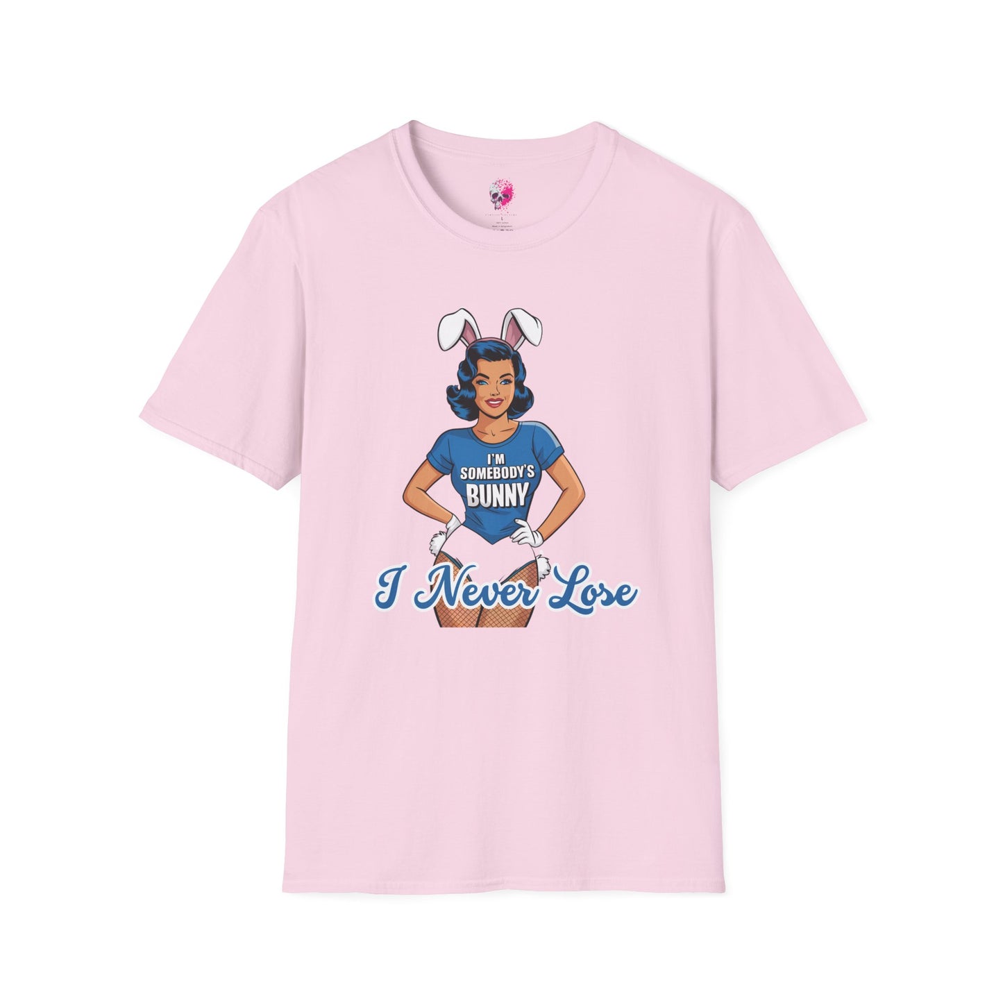 Unisex Graphic T-Shirt, Playful Bunny Design, Casual Wear, Gift for Friends, Fun Birthday Party Shirt, Spring Festival Apparel
