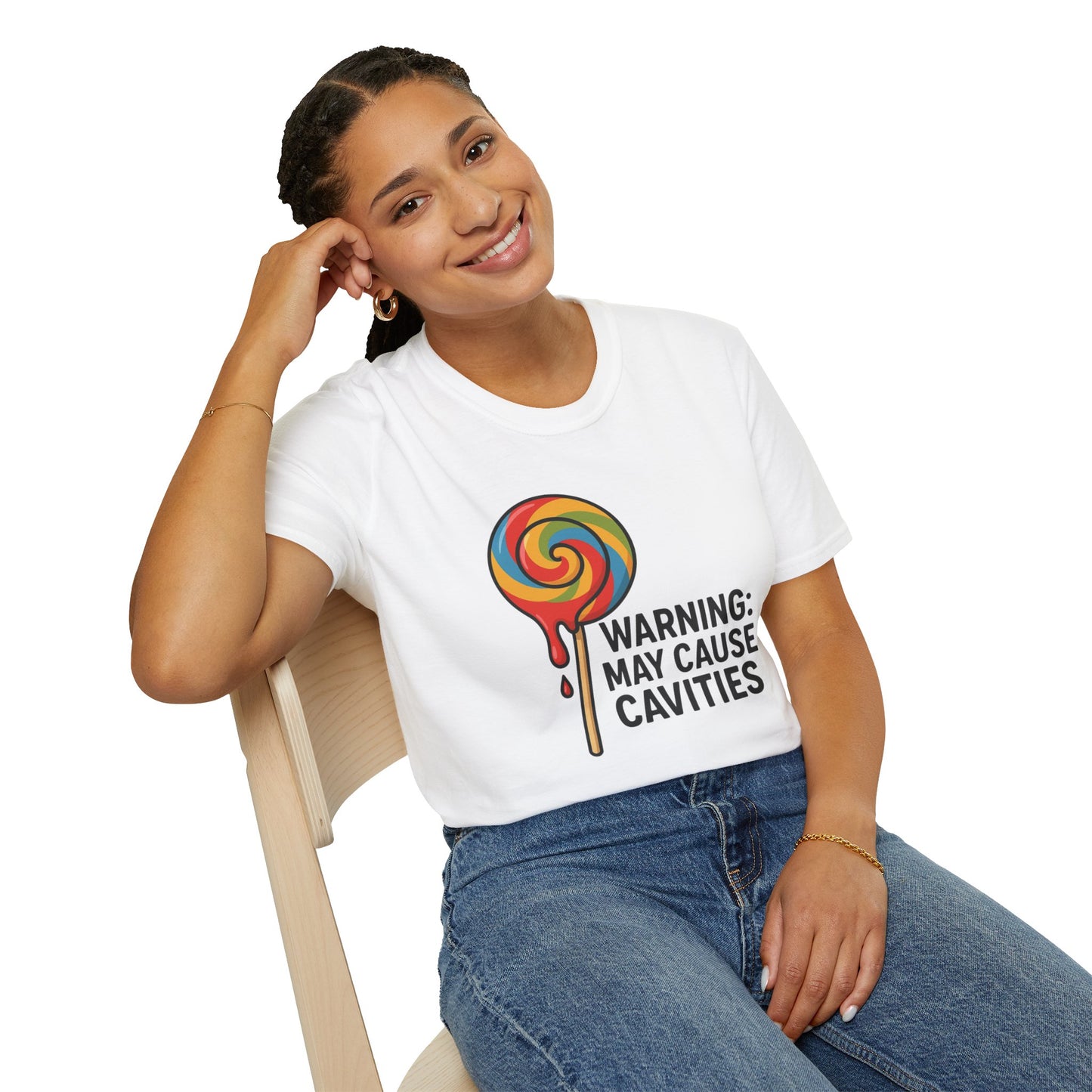 Sweet Tooth Warning T-Shirt, Funny Candy Tee, Gifts for Candy Lovers, Birthday Shirt, Casual Wear, Holiday Apparel