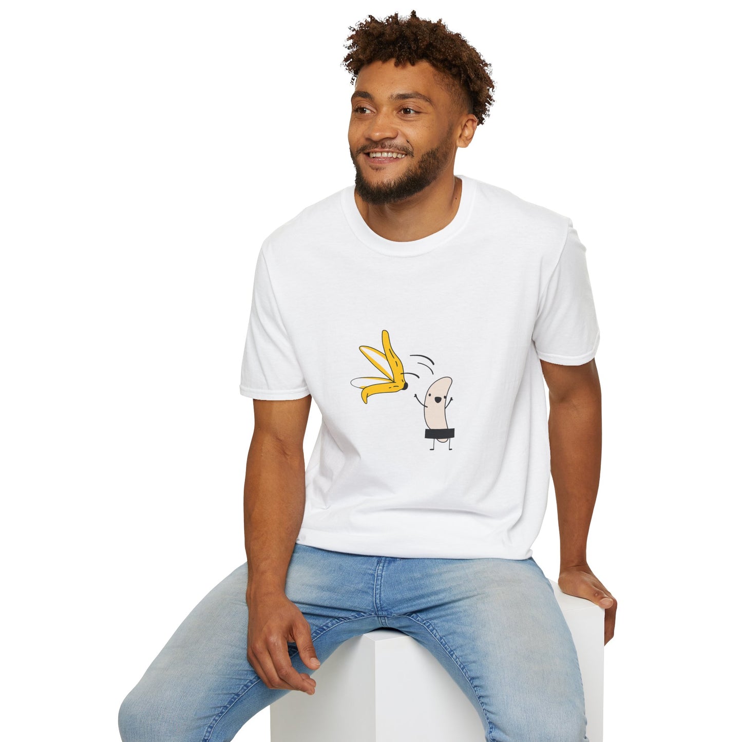 Whimsical Banana T-Shirt, Fun Gift, Unisex Tee, Cute Graphic Tee, Casual Wear, Summer Style, Playful Outfit