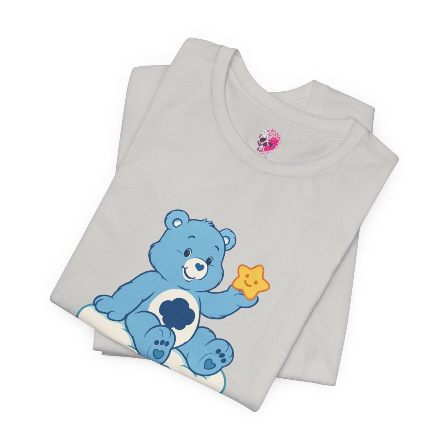 Cute Bear Cloud Tee, Adorable Graphic T-Shirt, Perfect Gift for Kids, Baby Shower, Birthday Party, Casual Wear