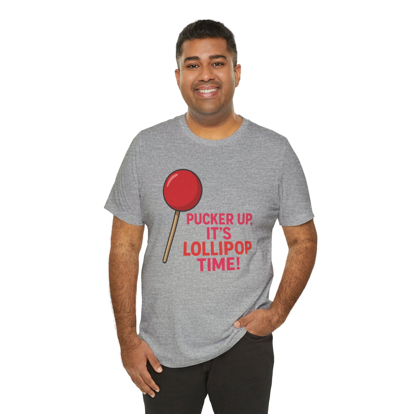 Lollipop Time Tee - Fun Unisex Shirt, Sweet Gift for Candy Lovers, Cute Holiday Apparel, Birthday, Summer Vibes