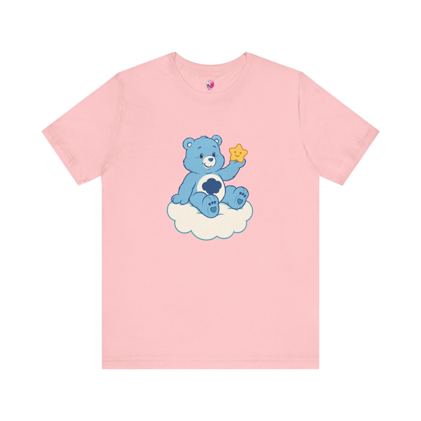 Cute Bear Cloud Tee, Adorable Graphic T-Shirt, Perfect Gift for Kids, Baby Shower, Birthday Party, Casual Wear