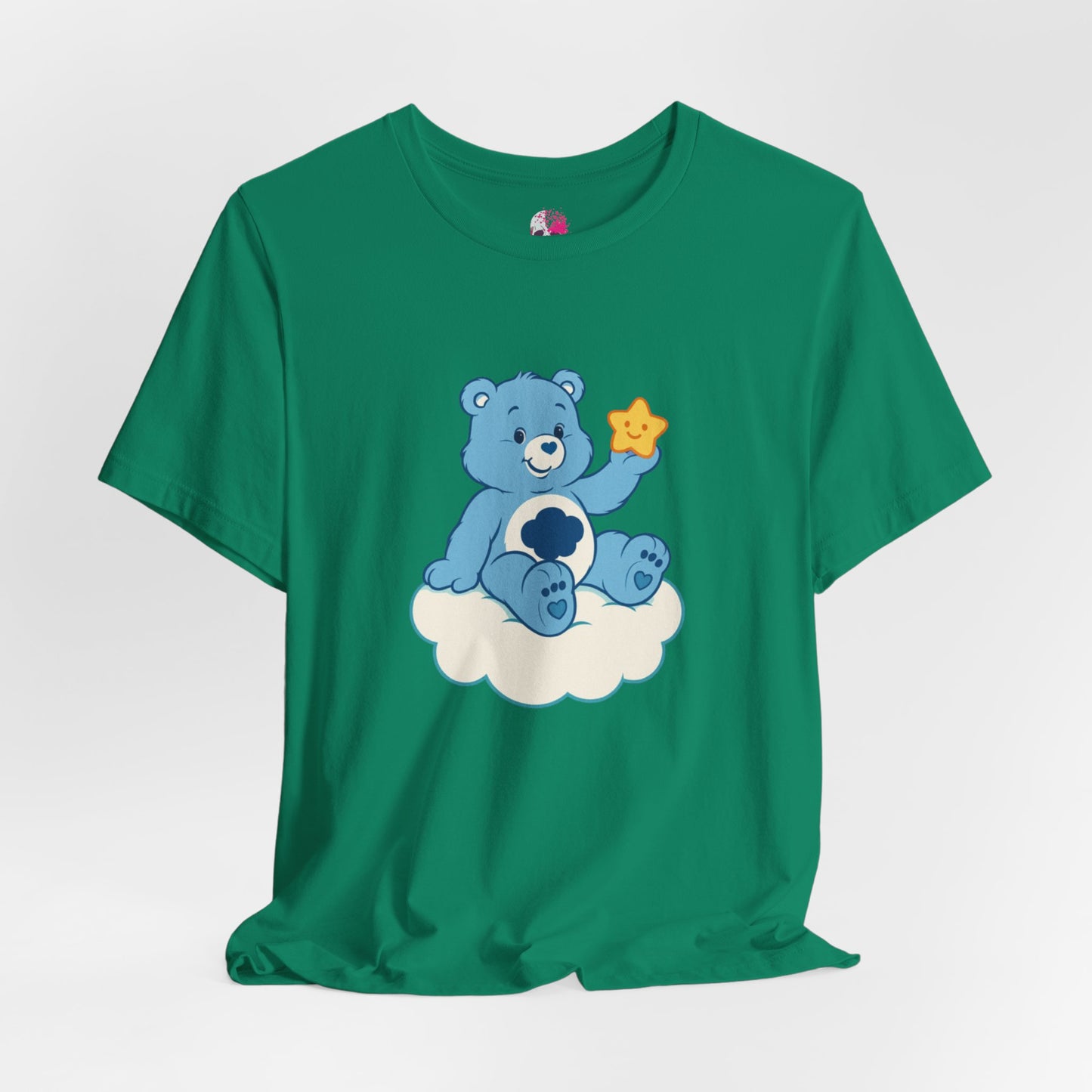 Cute Bear Cloud Tee, Adorable Graphic T-Shirt, Perfect Gift for Kids, Baby Shower, Birthday Party, Casual Wear