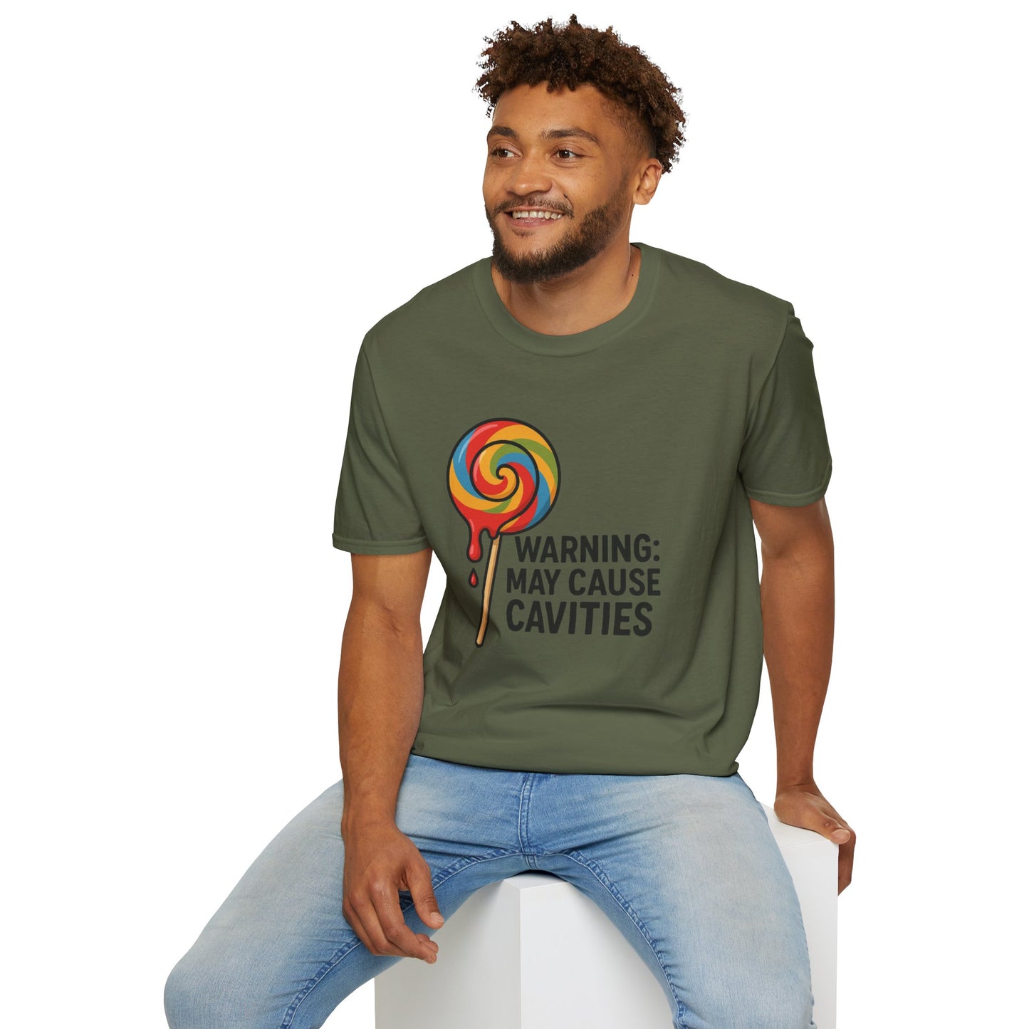 Sweet Tooth Warning T-Shirt, Funny Candy Tee, Gifts for Candy Lovers, Birthday Shirt, Casual Wear, Holiday Apparel