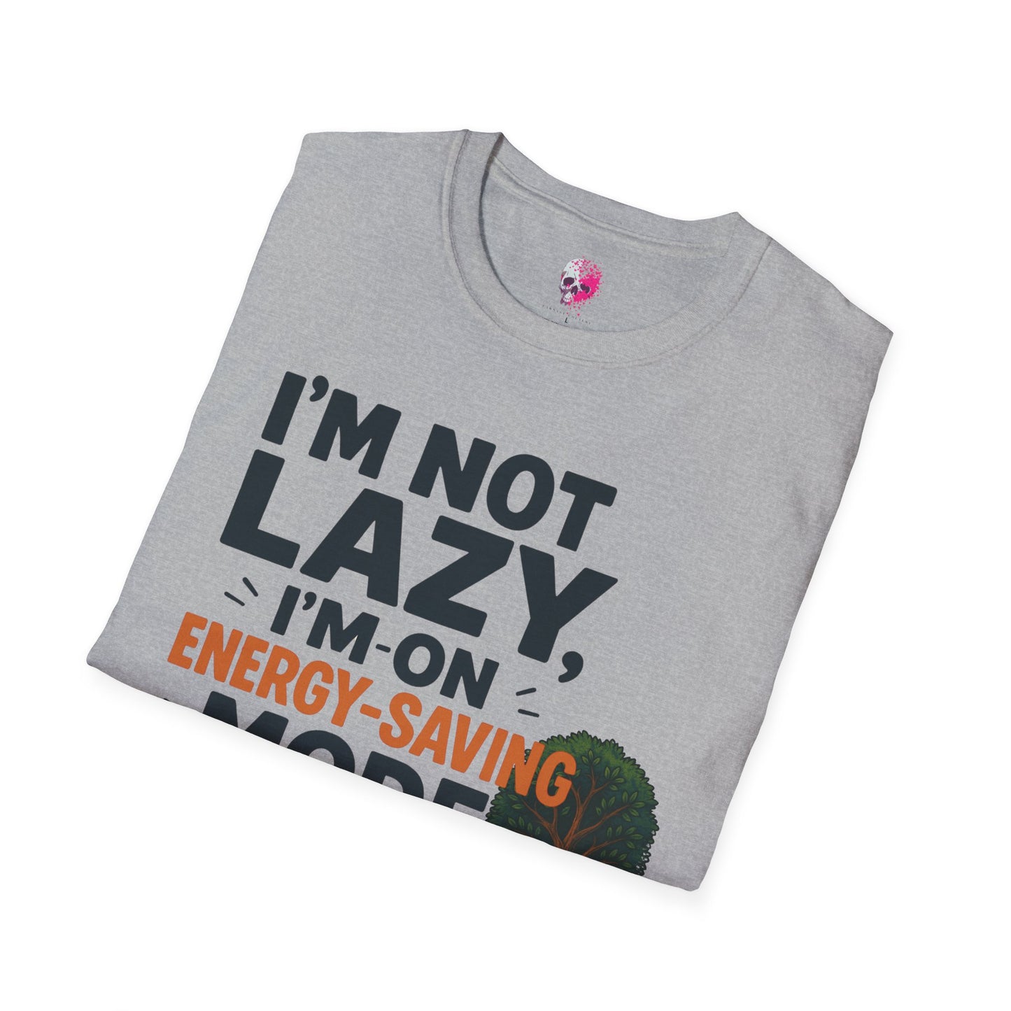 Unisex Energy-Saving Mode T-Shirt, Funny Tee for Sloth Lovers, Gift for Lazy Days, Casual Wear, Perfect for Relaxation