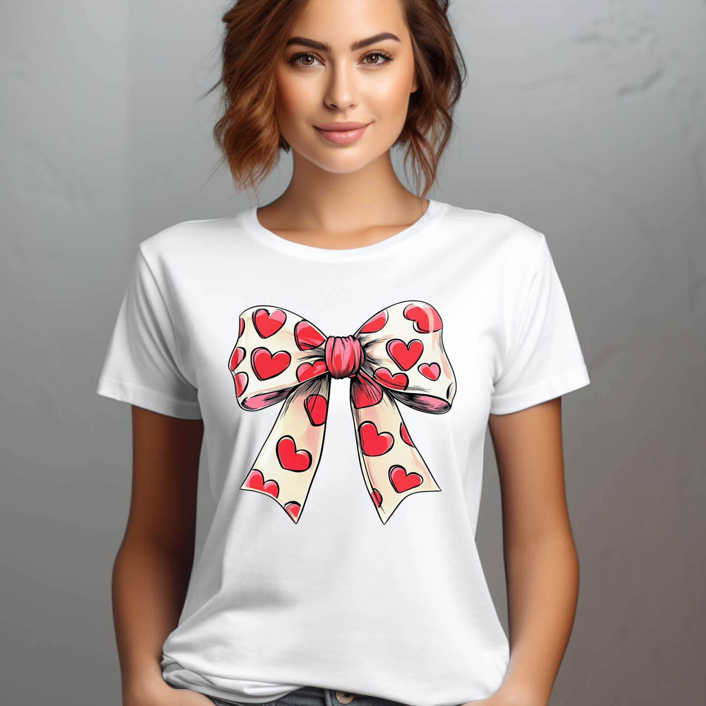 Heart Bow Unisex Softstyle T-Shirt