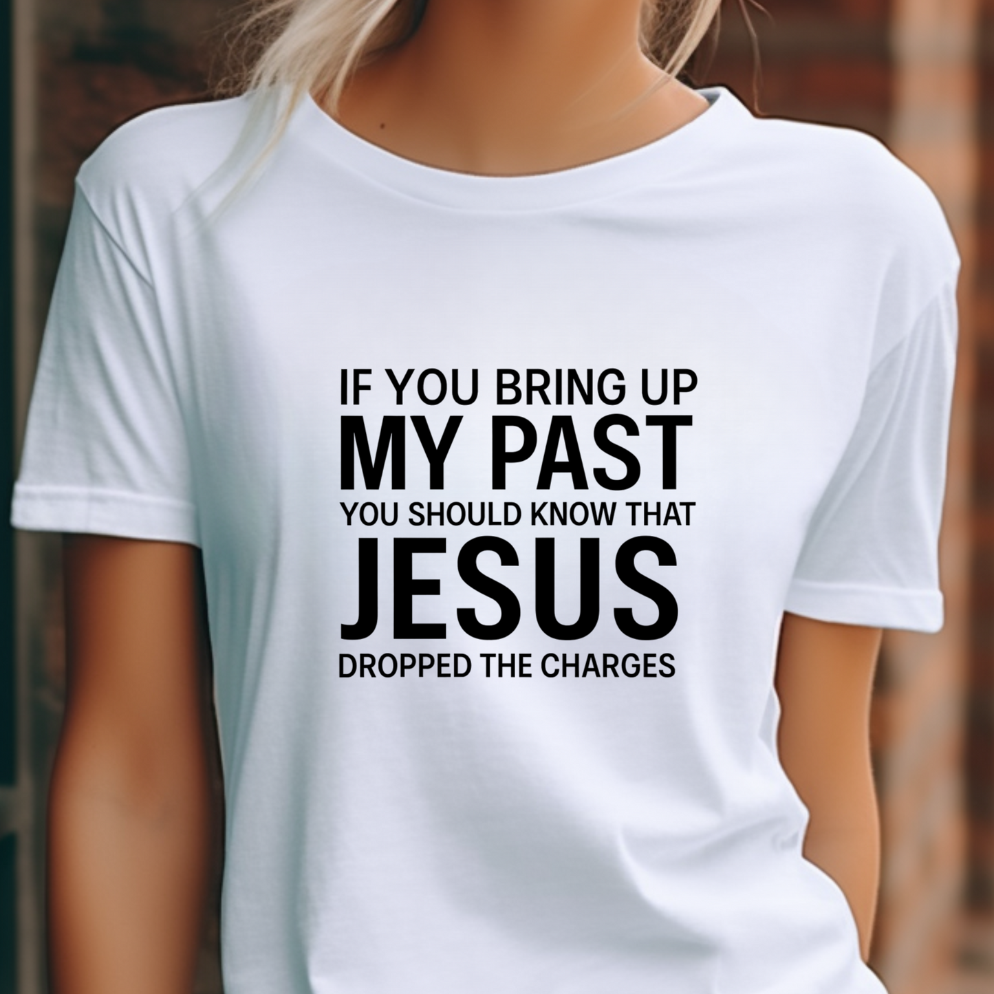 Jesus Dropped the Charges Tee, Faith-Based T-Shirt, Christian Gift, Inspirational Apparel, Religious Humor Top, Unisex Graphic Shirt