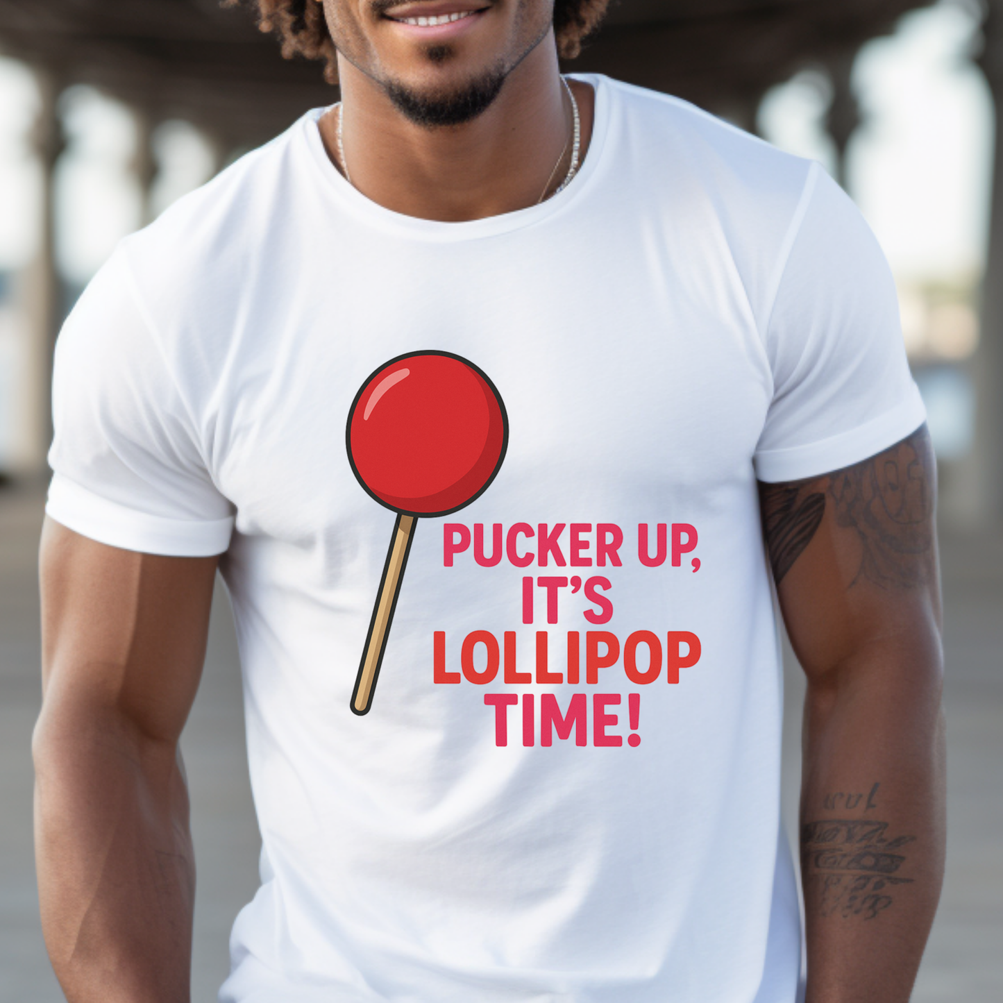 Lollipop Time Tee - Fun Unisex Shirt, Sweet Gift for Candy Lovers, Cute Holiday Apparel, Birthday, Summer Vibes