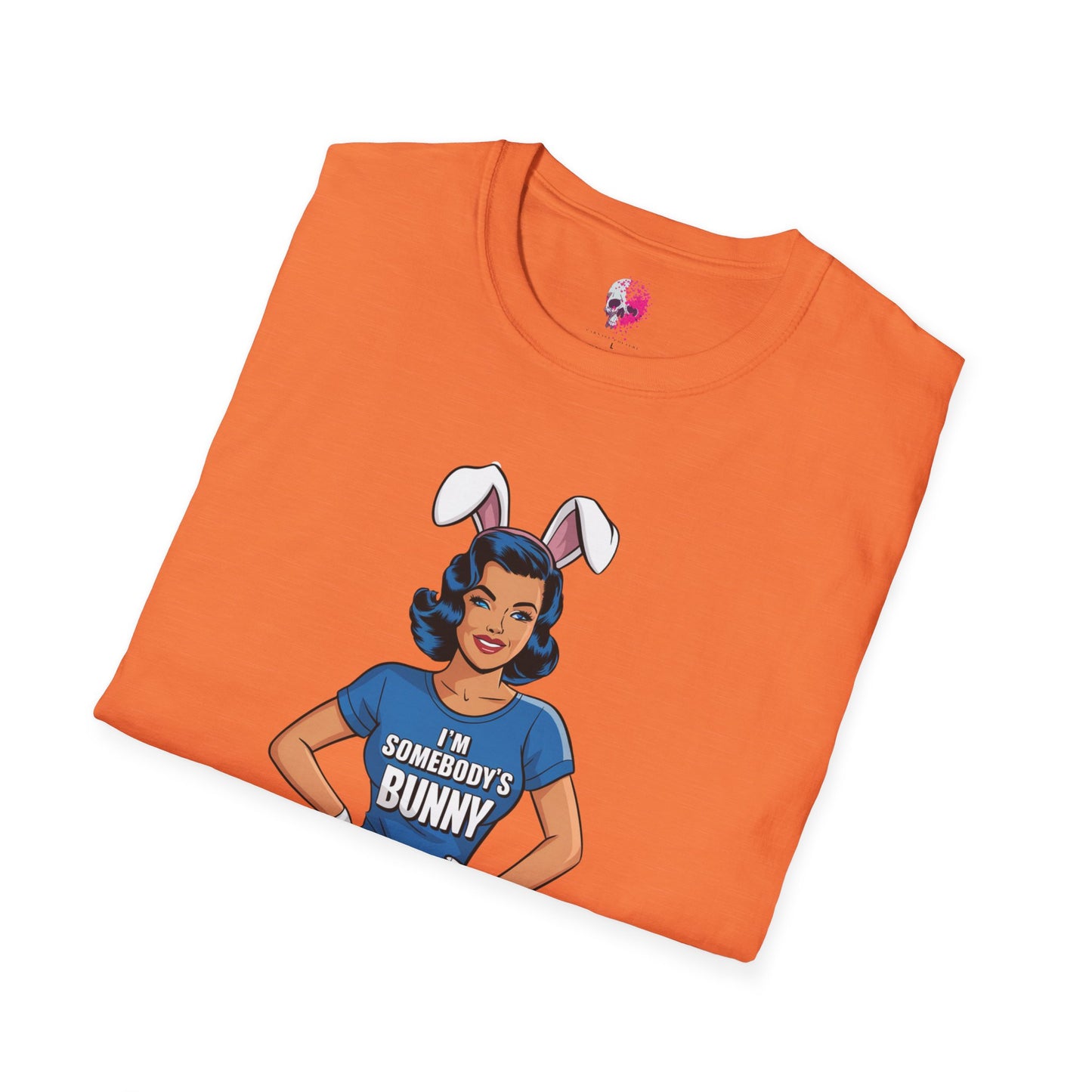 Unisex Graphic T-Shirt, Playful Bunny Design, Casual Wear, Gift for Friends, Fun Birthday Party Shirt, Spring Festival Apparel