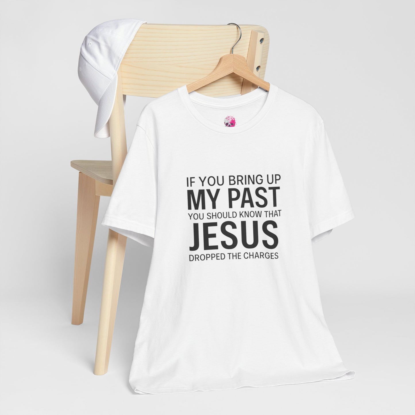 Jesus Dropped the Charges Tee, Faith-Based T-Shirt, Christian Gift, Inspirational Apparel, Religious Humor Top, Unisex Graphic Shirt