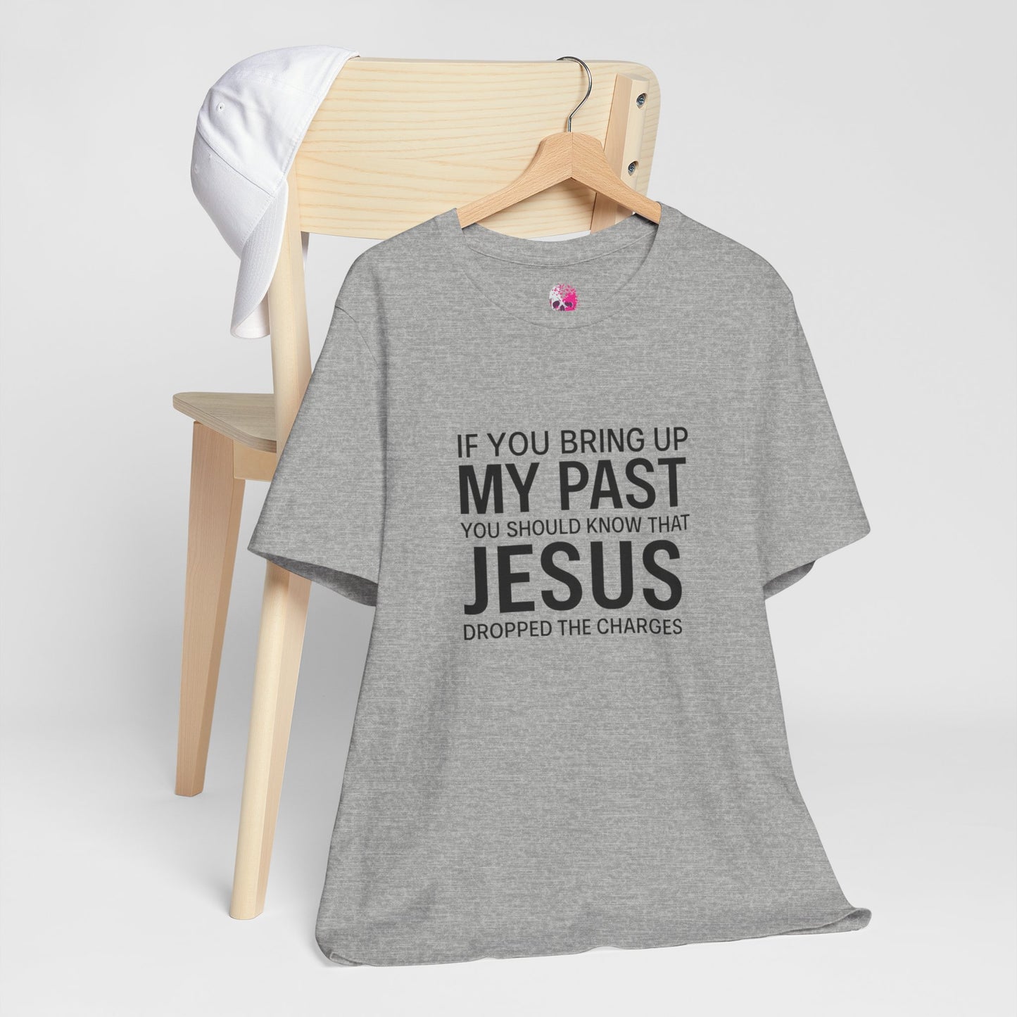 Jesus Dropped the Charges Tee, Faith-Based T-Shirt, Christian Gift, Inspirational Apparel, Religious Humor Top, Unisex Graphic Shirt