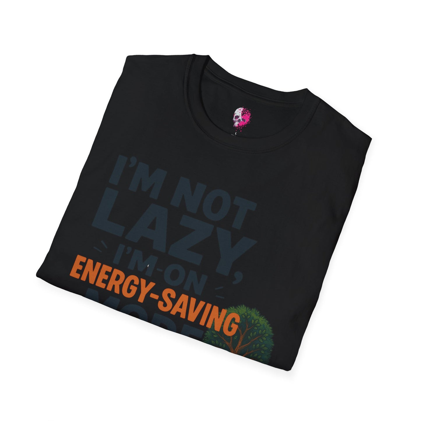 Unisex Energy-Saving Mode T-Shirt, Funny Tee for Sloth Lovers, Gift for Lazy Days, Casual Wear, Perfect for Relaxation