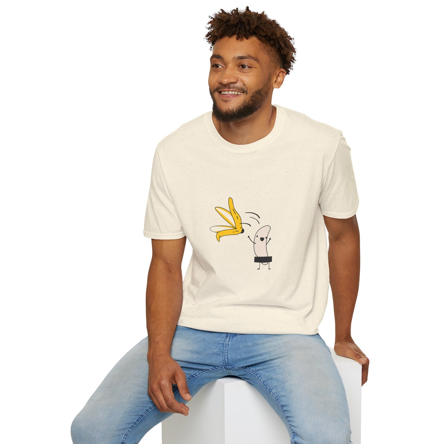 Whimsical Banana T-Shirt, Fun Gift, Unisex Tee, Cute Graphic Tee, Casual Wear, Summer Style, Playful Outfit