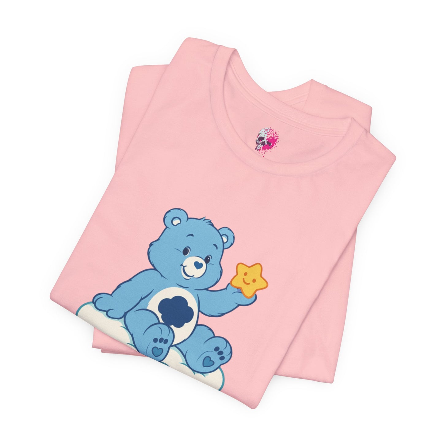 Cute Bear Cloud Tee, Adorable Graphic T-Shirt, Perfect Gift for Kids, Baby Shower, Birthday Party, Casual Wear